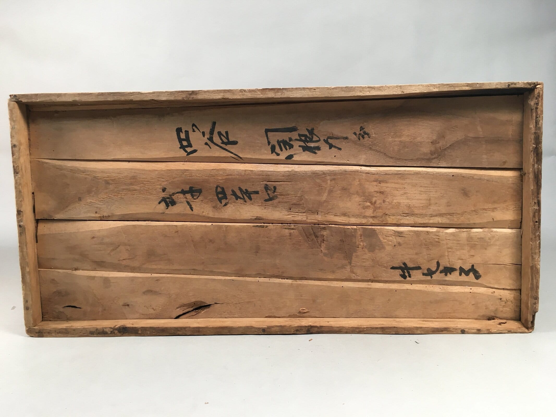 Japanese Wooden Chest Vtg Tansu 6 Drawer Sliding Door Brown T225