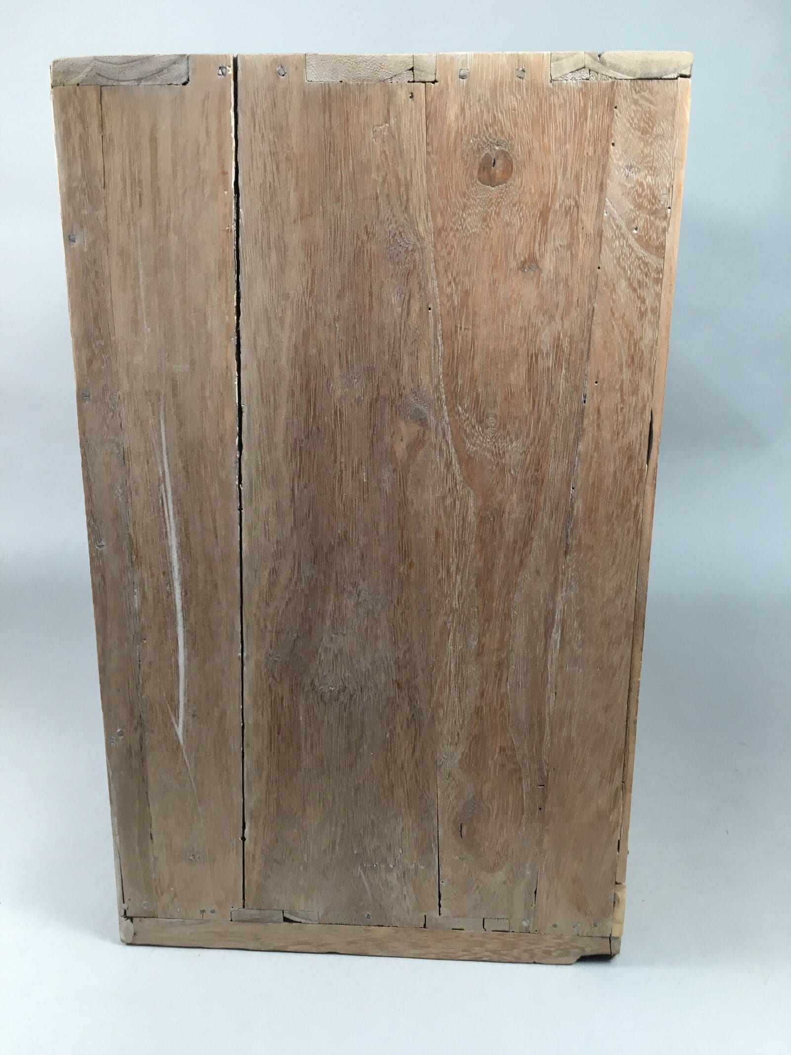 Japanese Wooden Chest Vtg Tansu 6 Drawer Sliding Door Brown T225