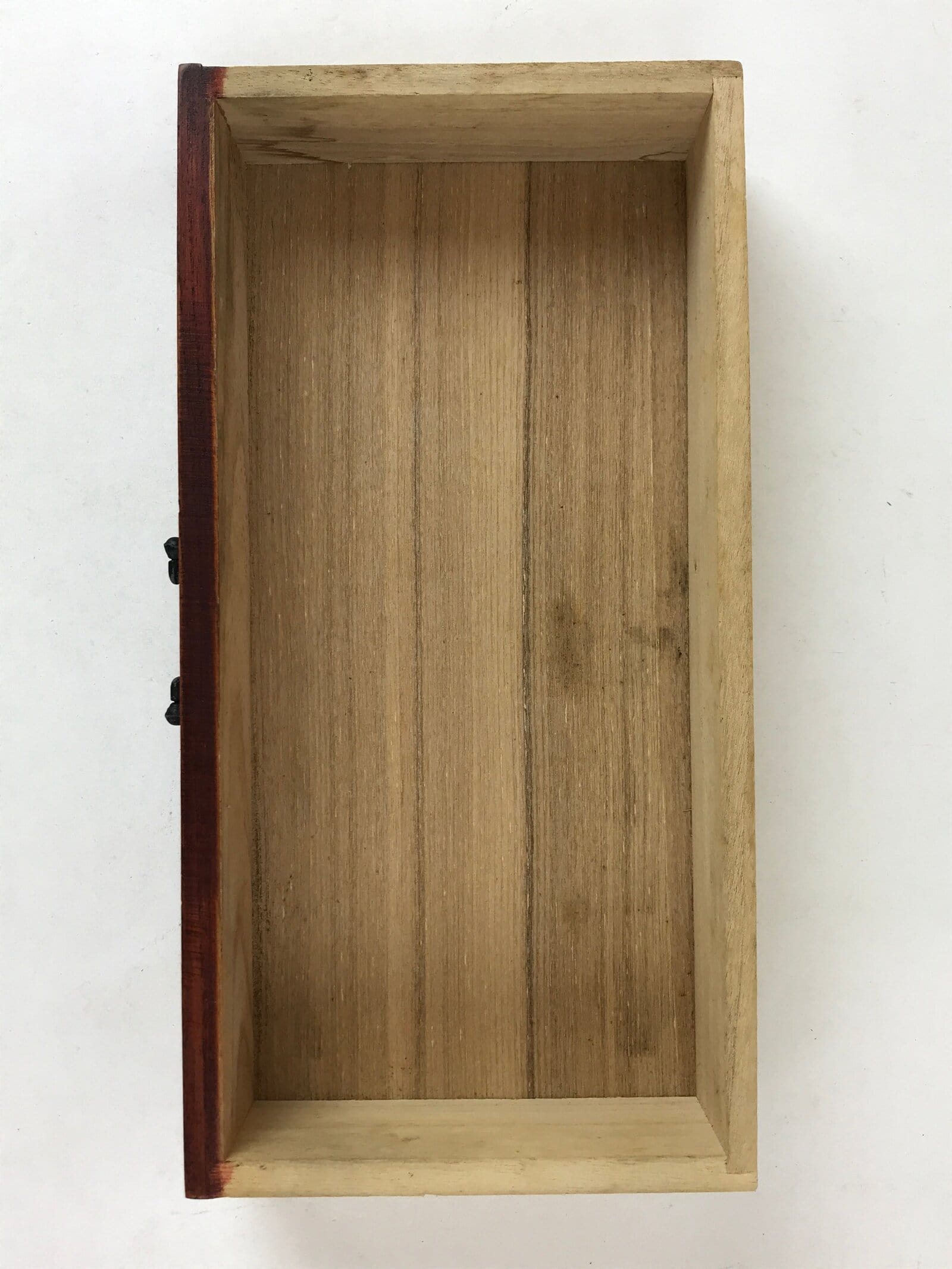 Japanese Wooden Display Shelf Vtg Shoji Style Tansu Chest Brown 1 Drawer T356