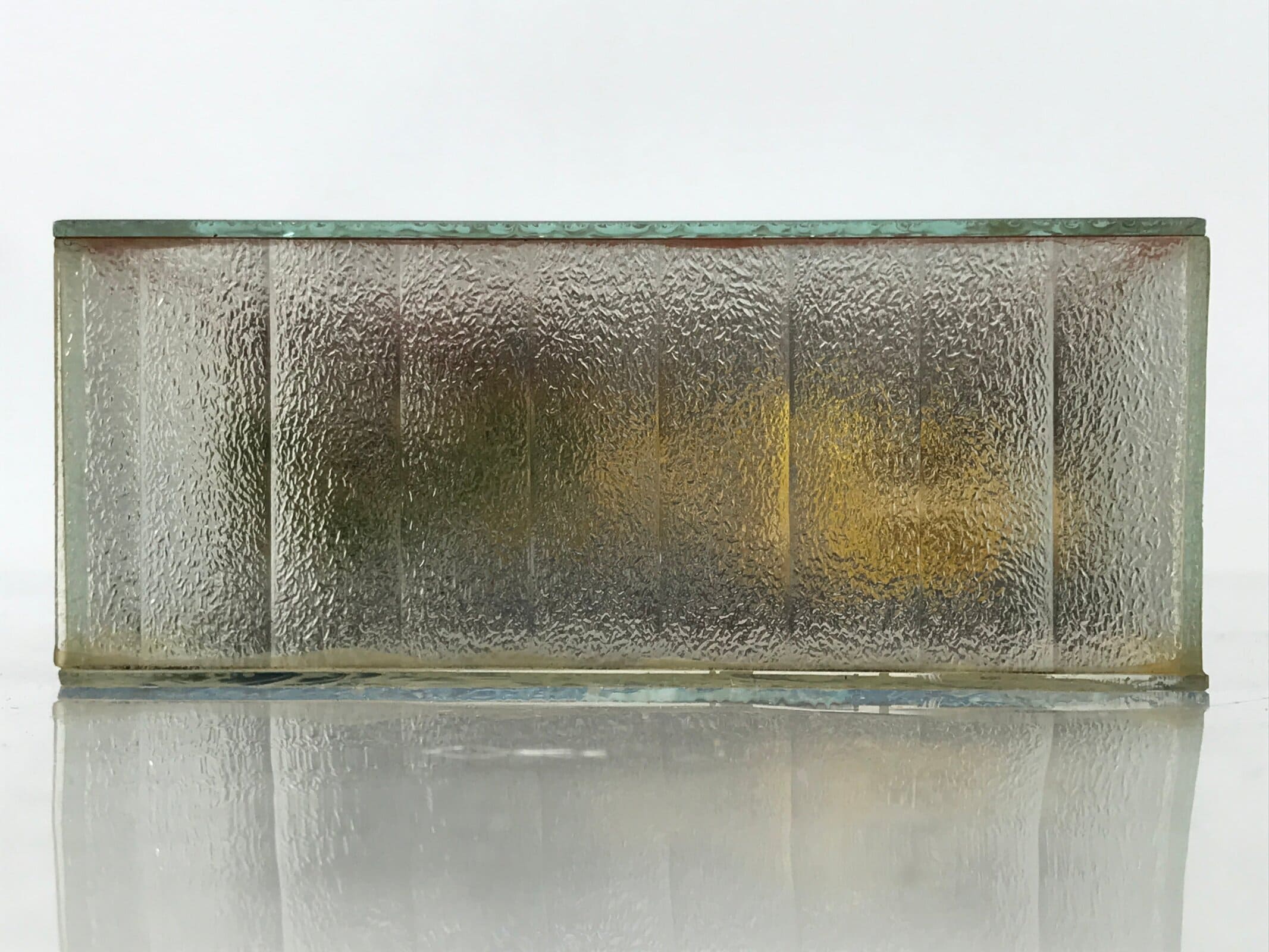 Japanese Wooden Figurine Ise Meotoiwa Souvenir Sunrise Glass Case Display ST19