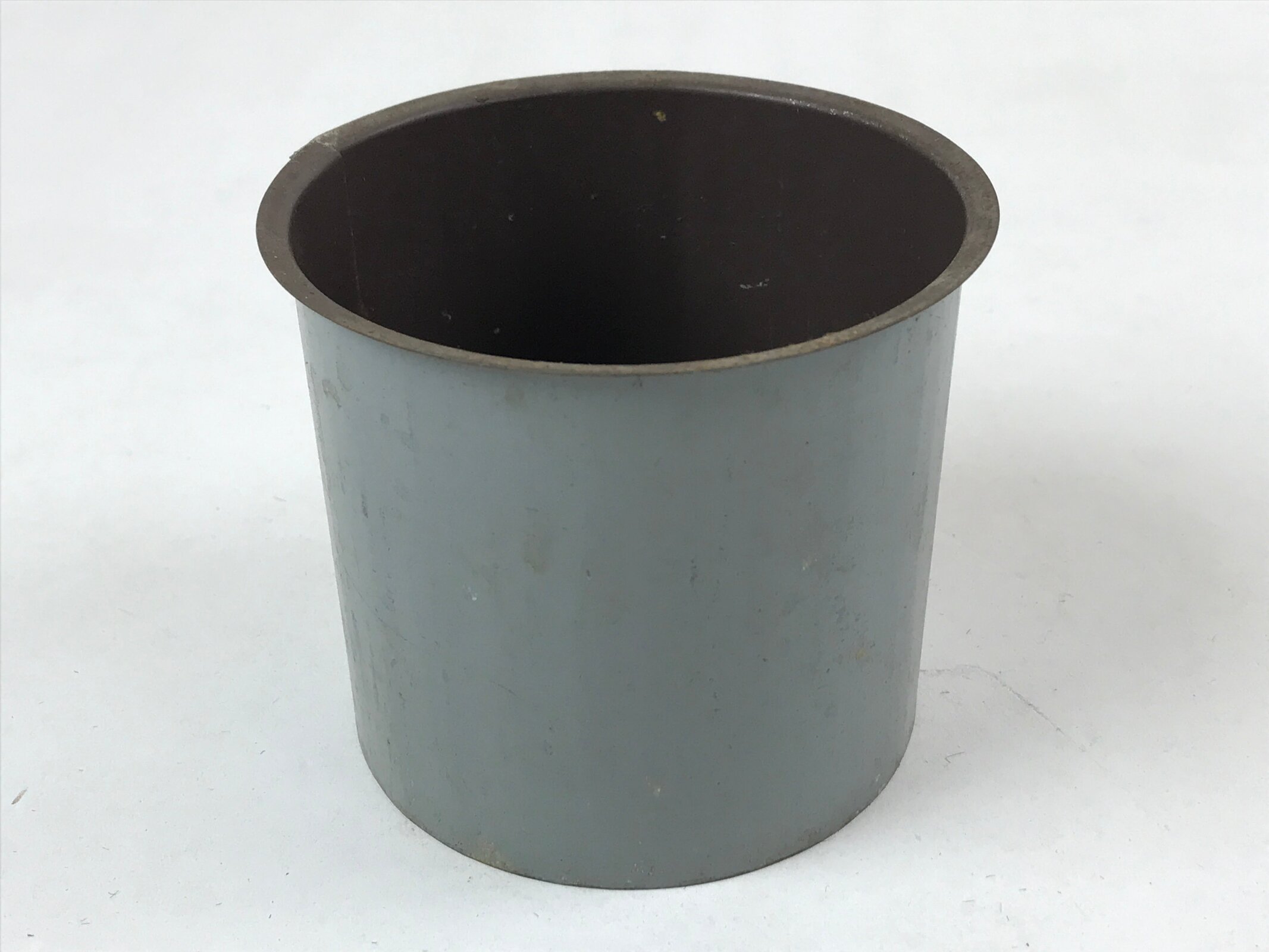 Japanese Wooden Flower Vase Kabin Vtg Ikebana Unique Shape Dark Brown FK88