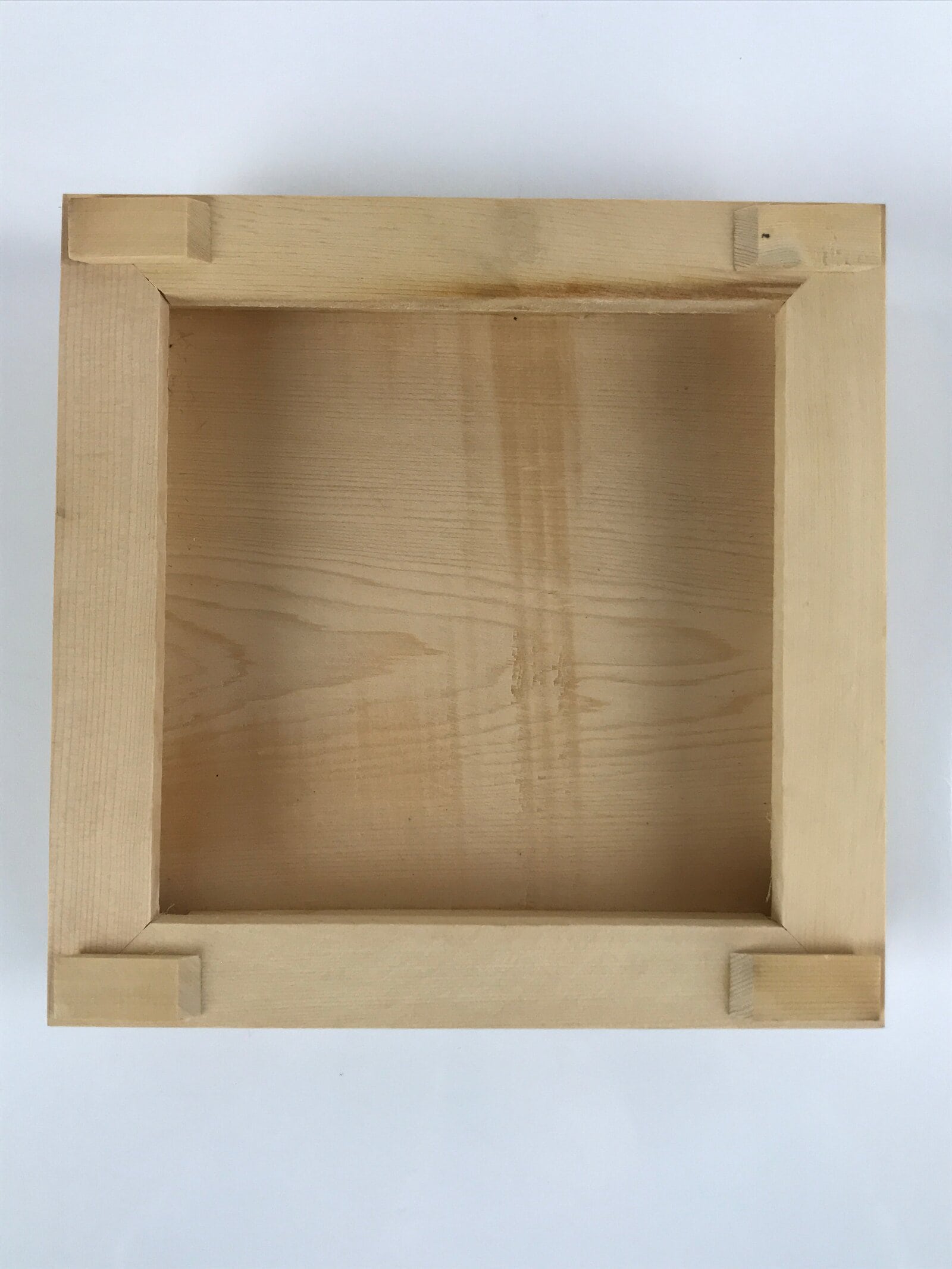 Japanese Wooden Flower Vase Stand Vtg Carved Display Kadai Board Ikebana WT509