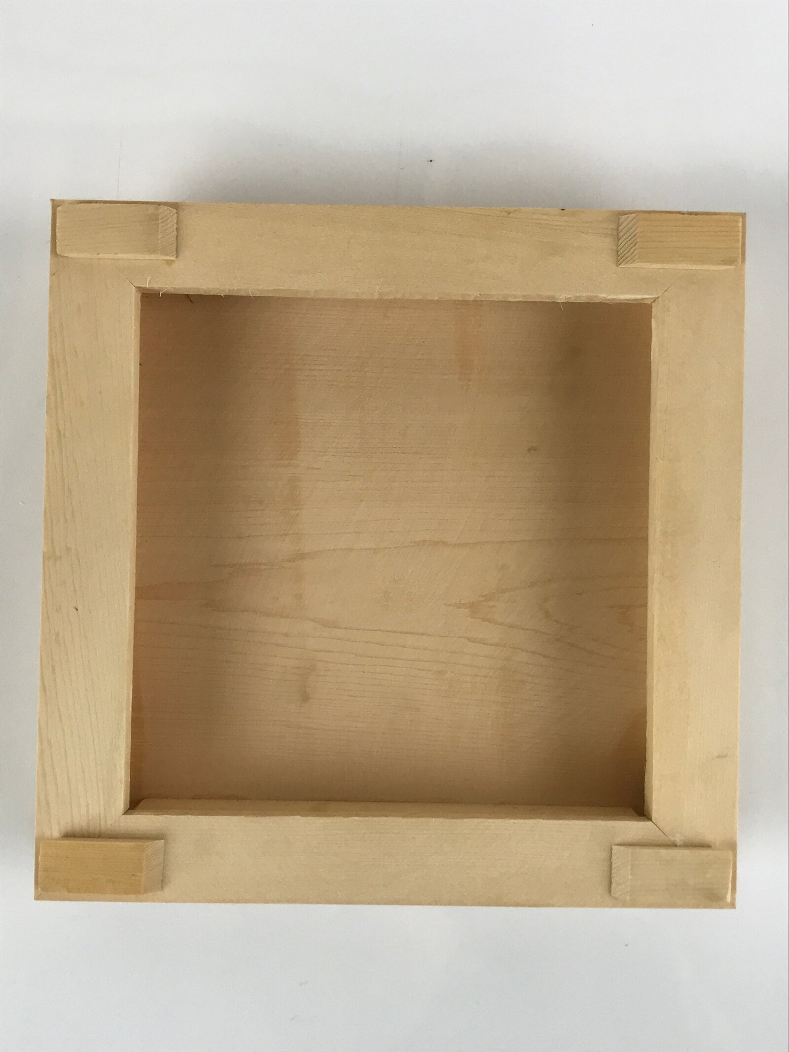 Japanese Wooden Flower Vase Stand Vtg Carved Display Kadai Board Ikebana WT512