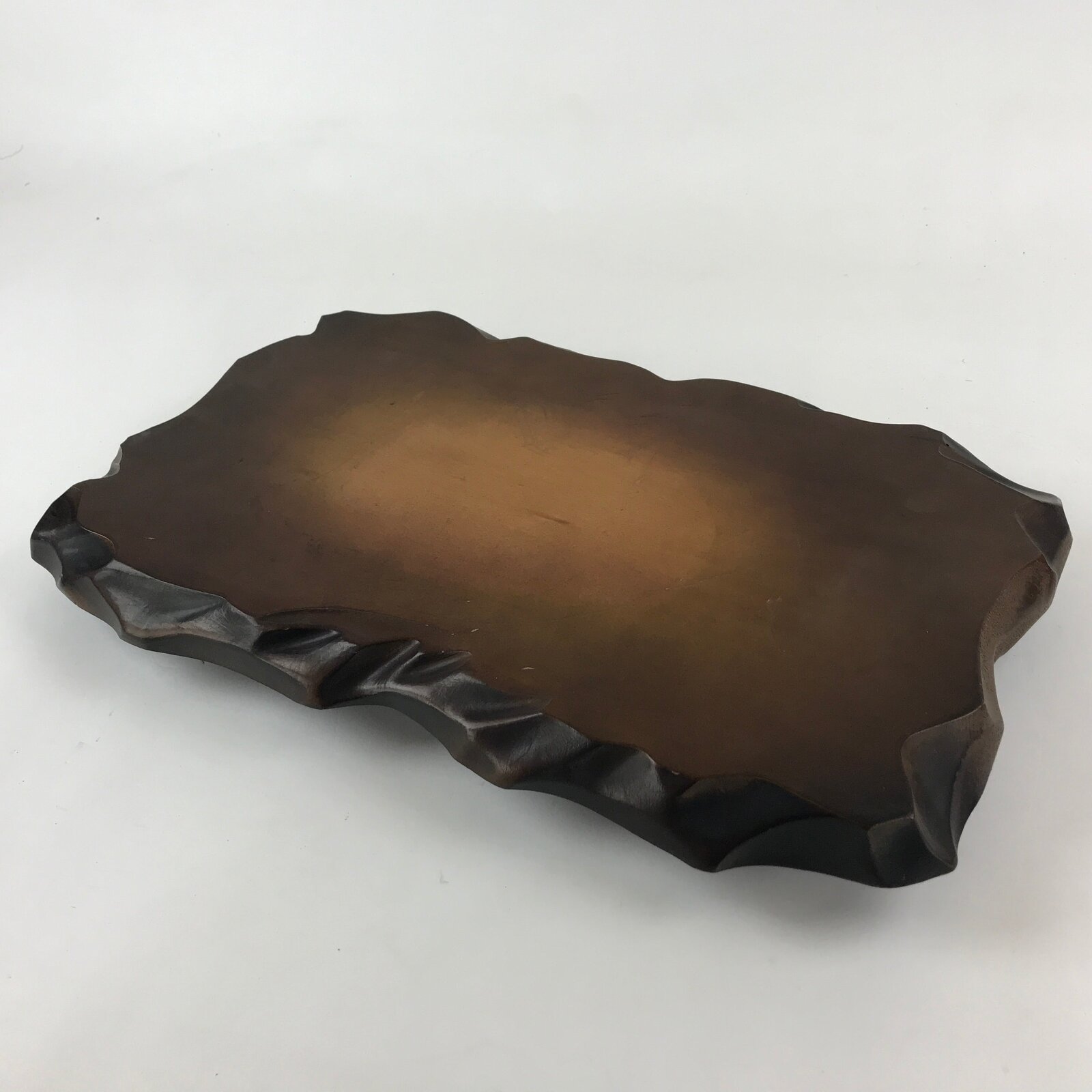 Japanese Wooden Flower Vase Stand Vtg Classic Kadai Board Ikebana Bonsai WT435