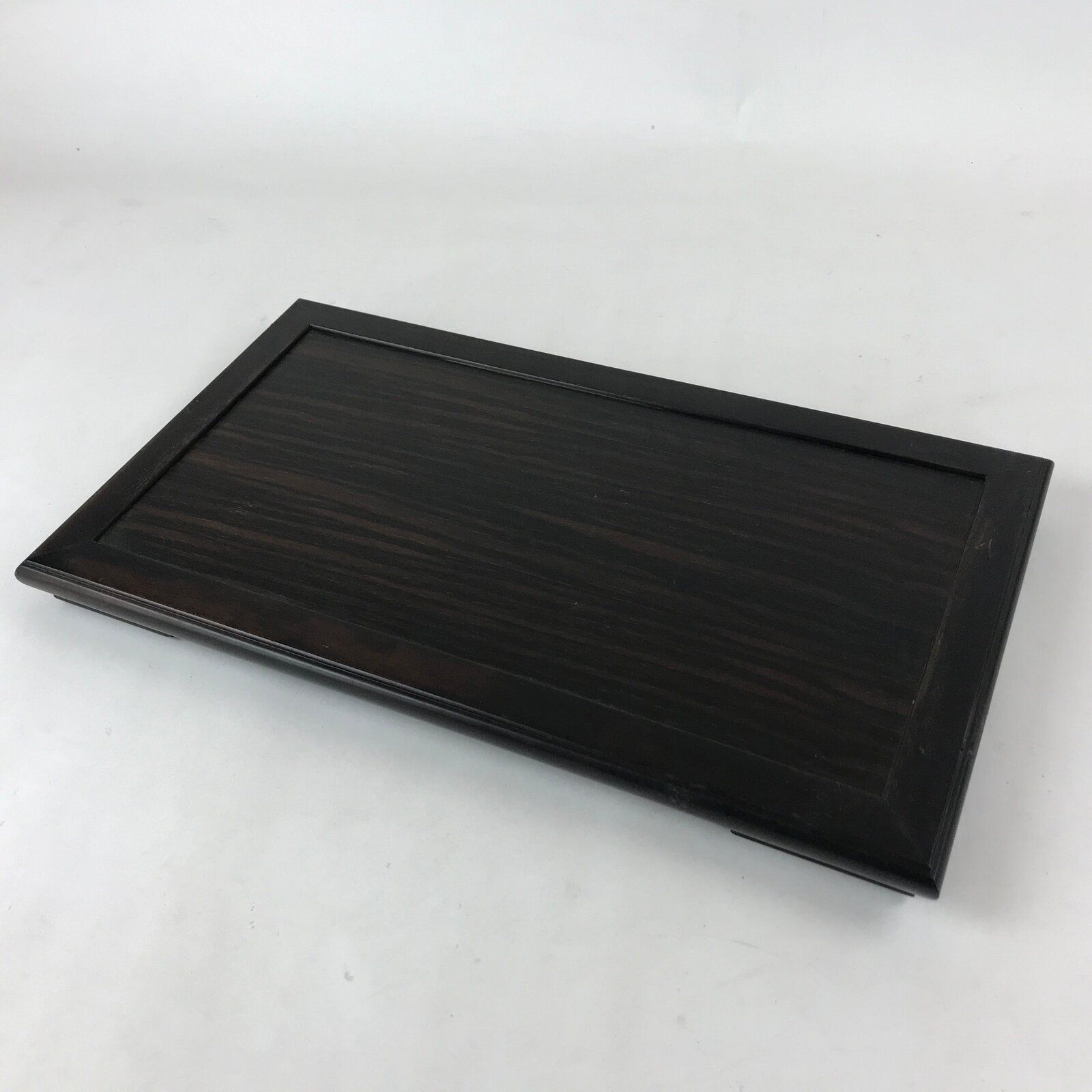 Japanese Wooden Flower Vase Stand Vtg Classic Kadai Board Ikebana Bonsai WT474