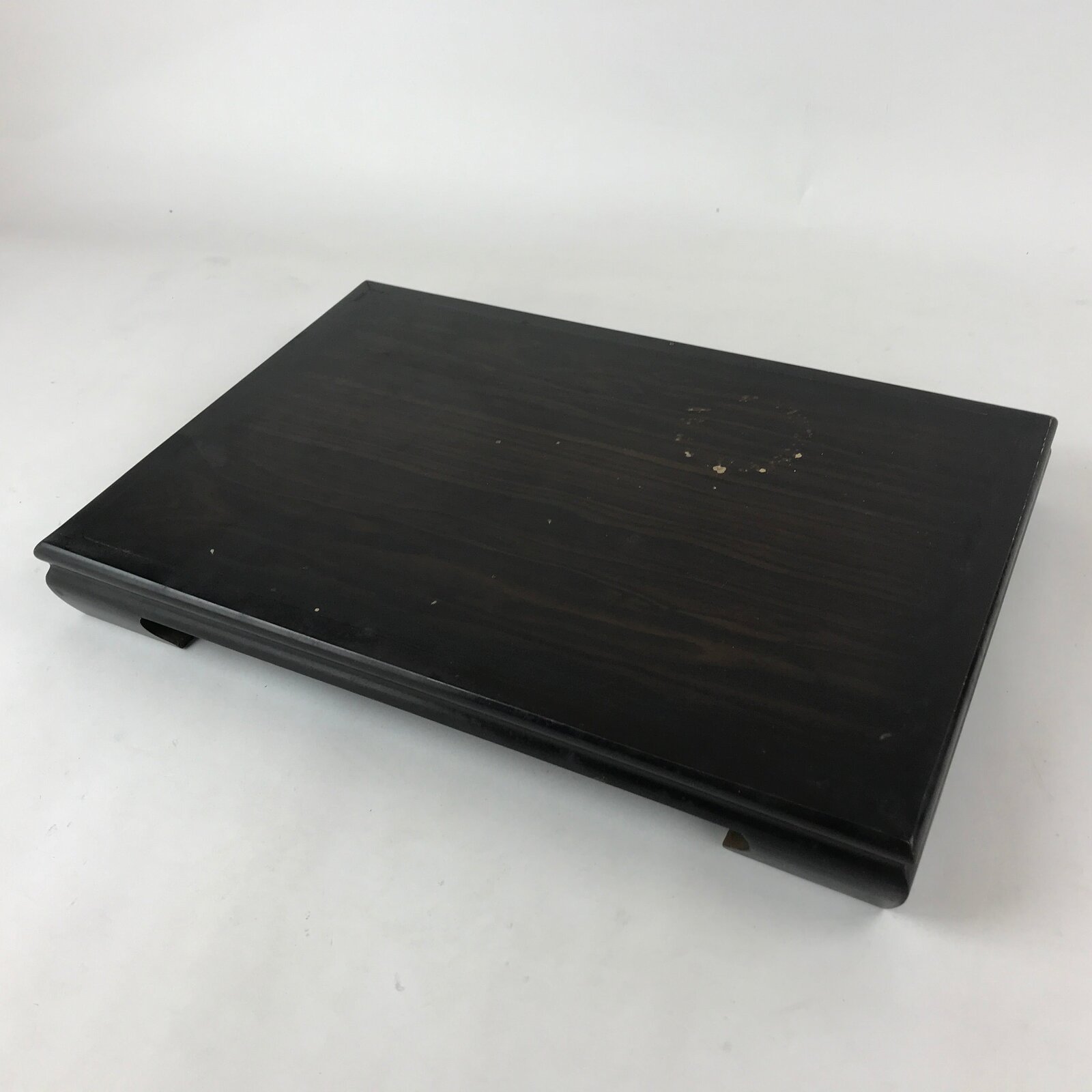 Japanese Wooden Flower Vase Stand Vtg Classic Kadai Board Ikebana Bonsai WT478