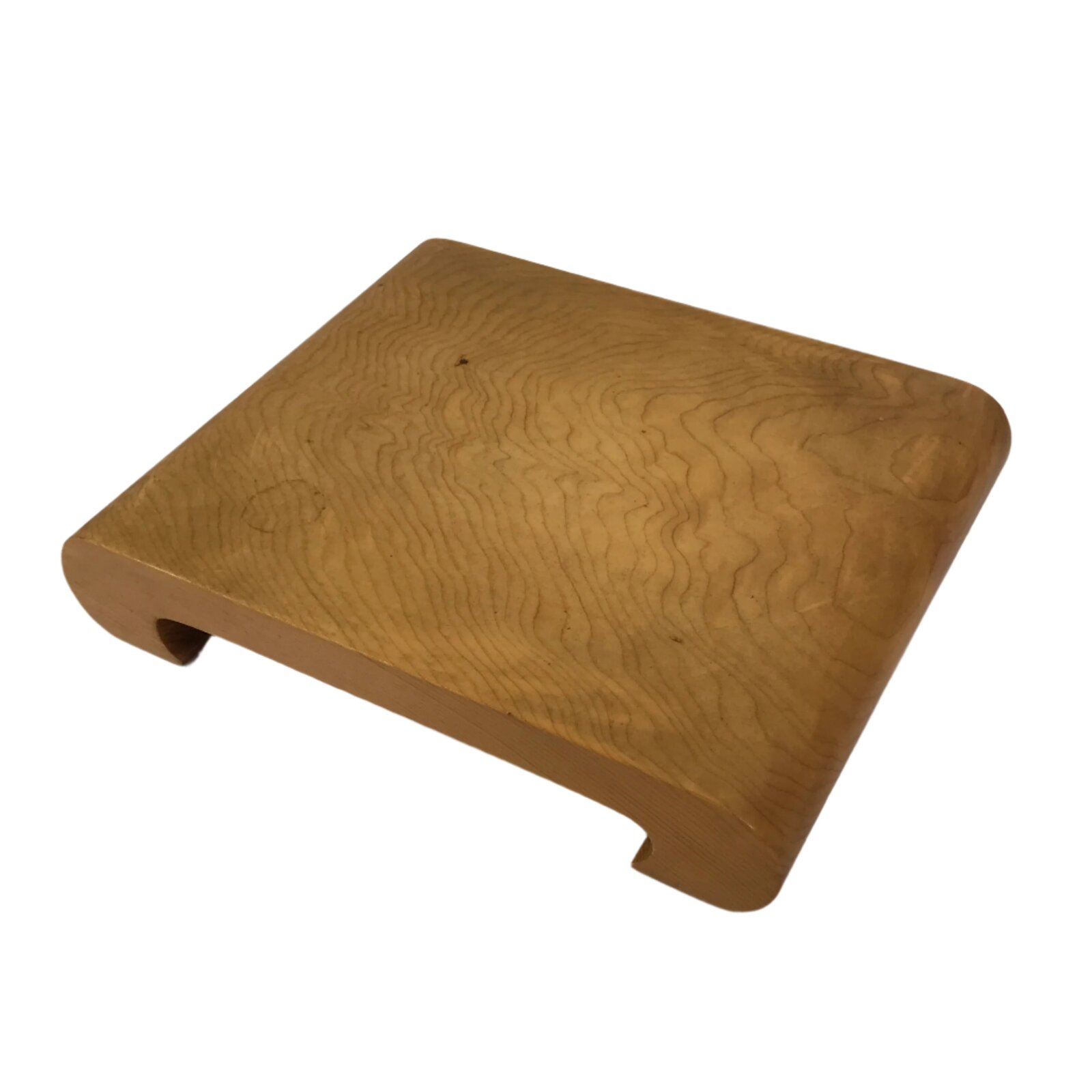 Japanese Wooden Flower Vase Stand Vtg Classic Kadai Board Ikebana Bonsai WT565