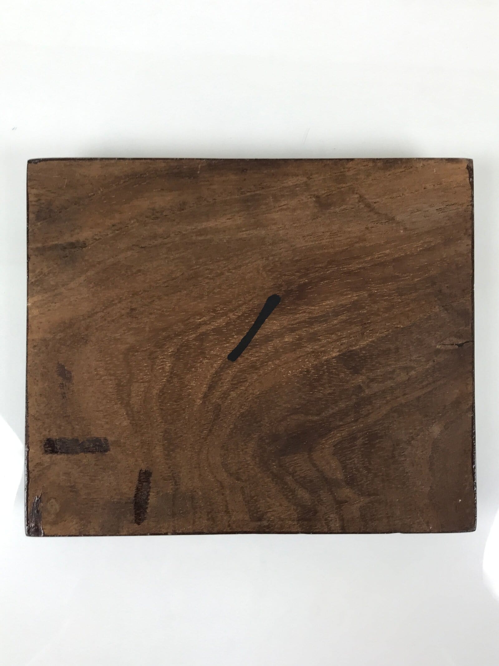 Japanese Wooden Flower Vase Stand Vtg Simple Kadai Board Ikebana Bonsai WT574