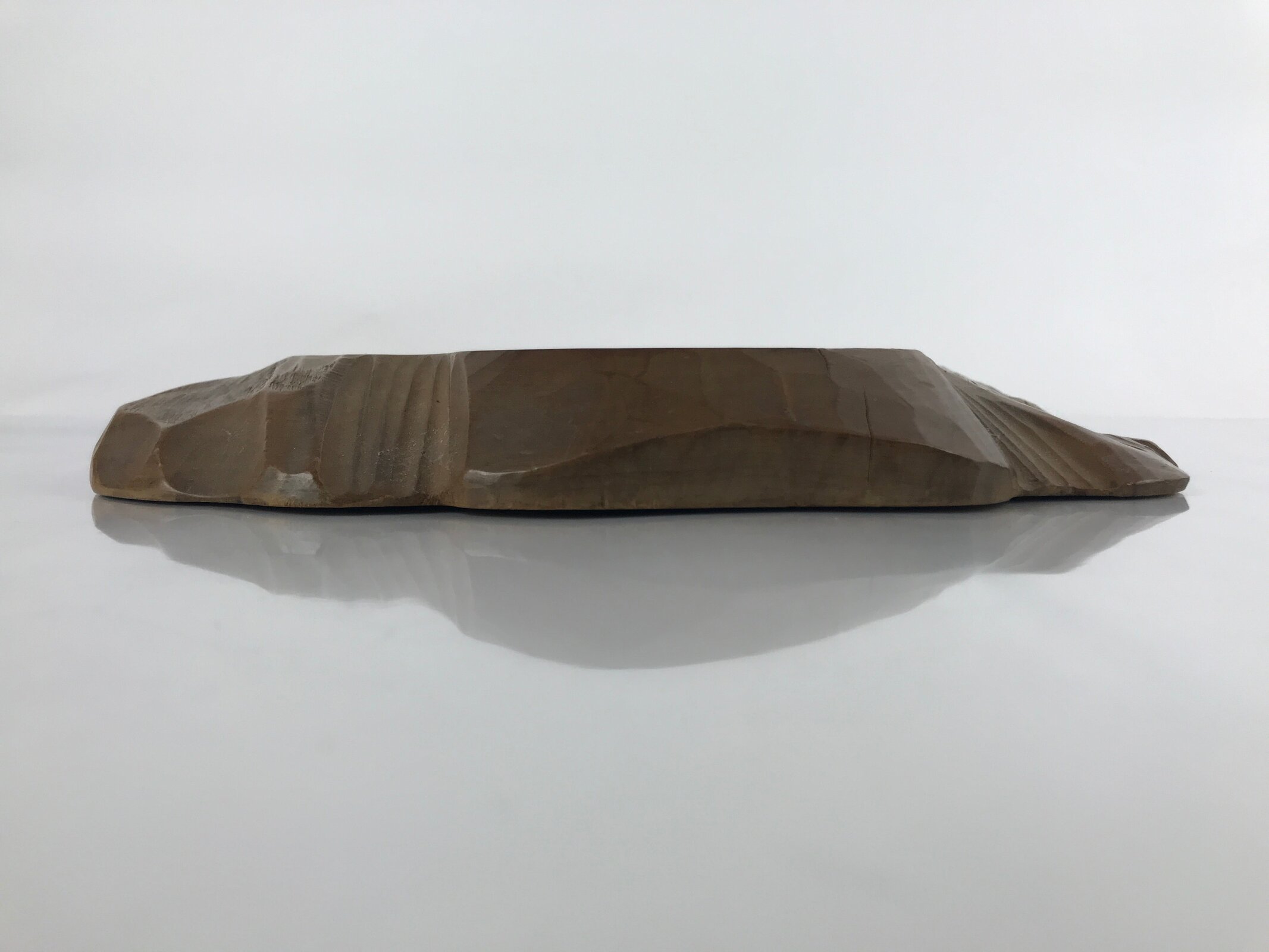 Japanese Wooden Flower Vase Stand Vtg Unique Kadai Board Ikebana Bonsai WT505