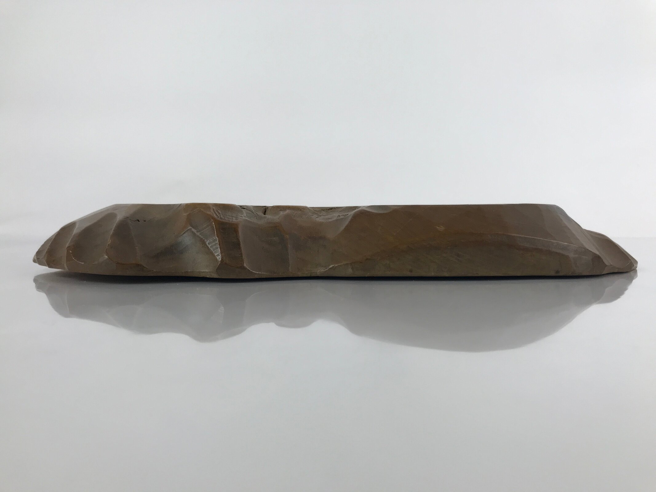 Japanese Wooden Flower Vase Stand Vtg Unique Kadai Board Ikebana Bonsai WT505