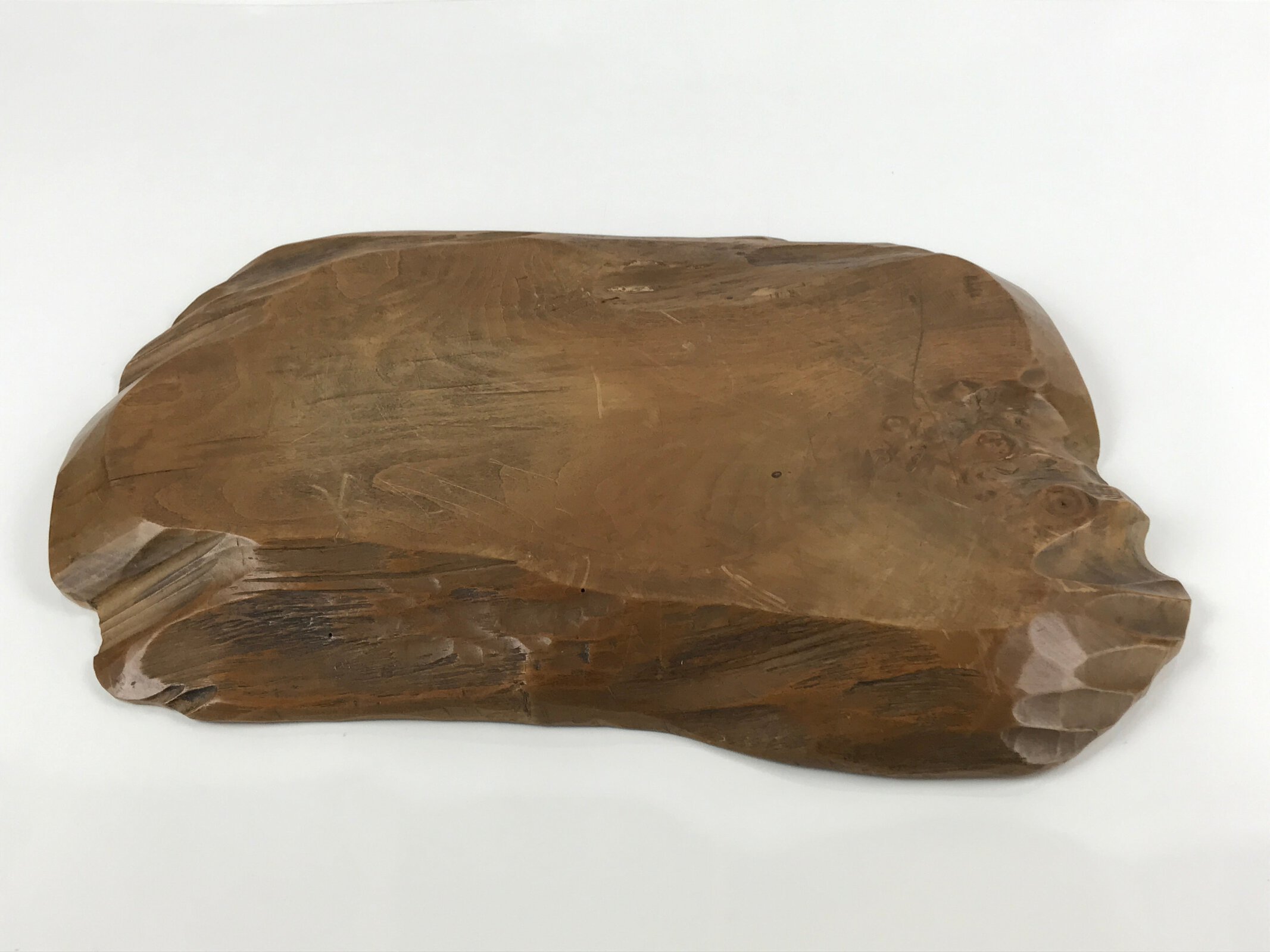 Japanese Wooden Flower Vase Stand Vtg Unique Kadai Board Ikebana Bonsai WT505