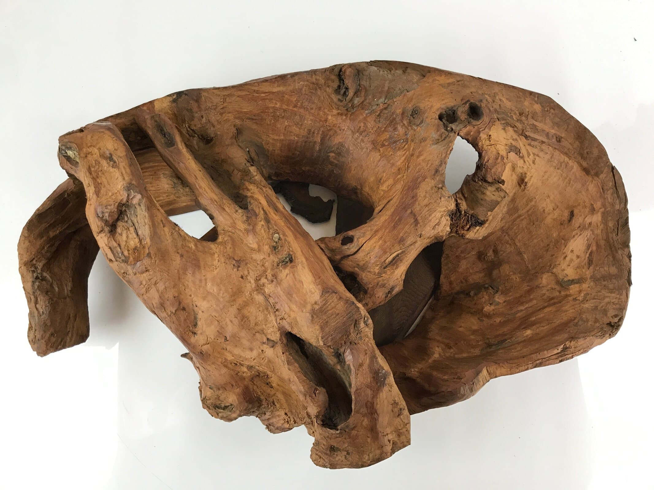 Japanese Wooden Flower Vase Stand Vtg Unique Kadai Board Ikebana Bonsai WT526