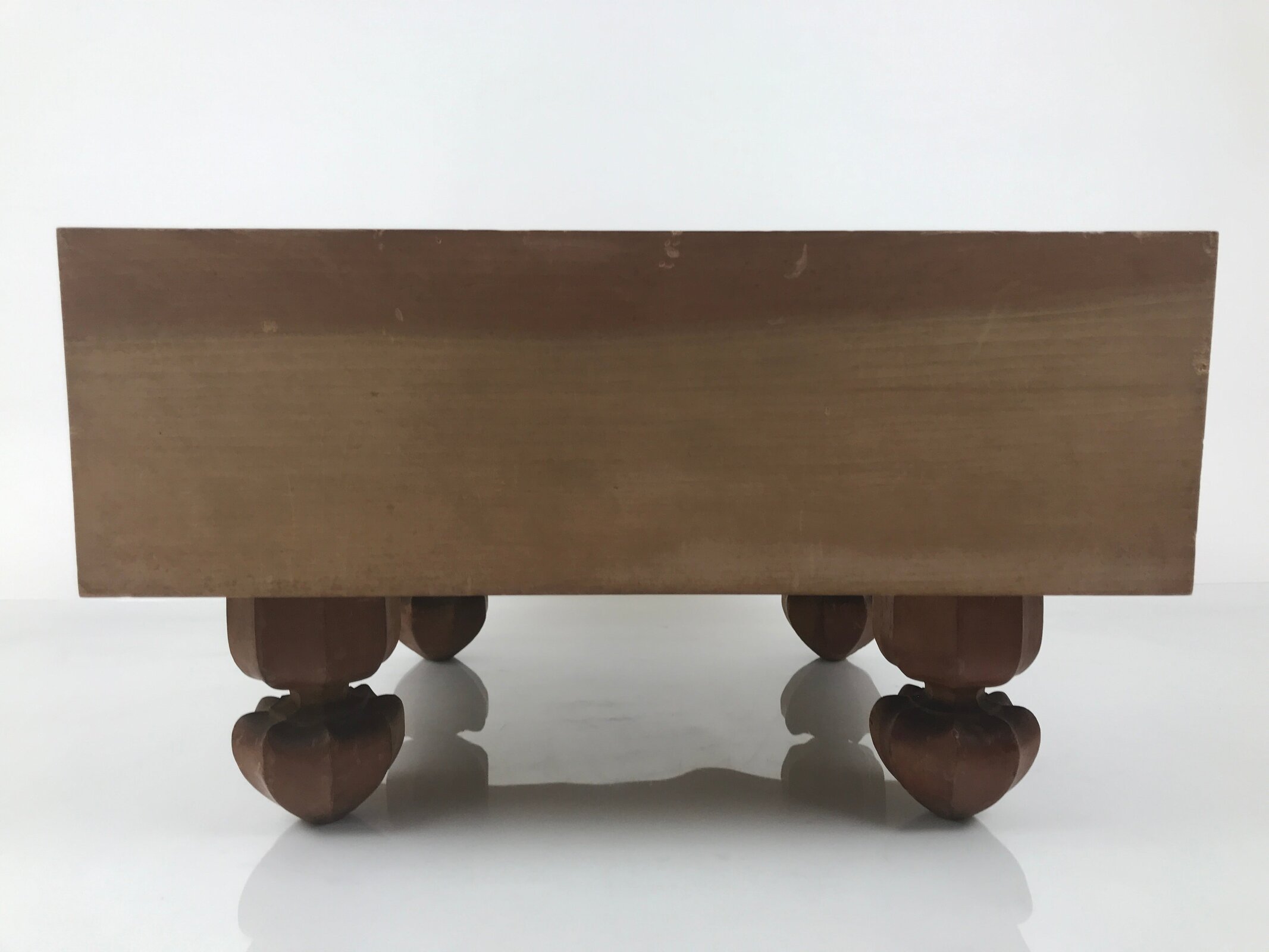 Japanese Wooden Go Board Vtg Igo Game Table Goban Leg Heso 19X19 Grid GB108
