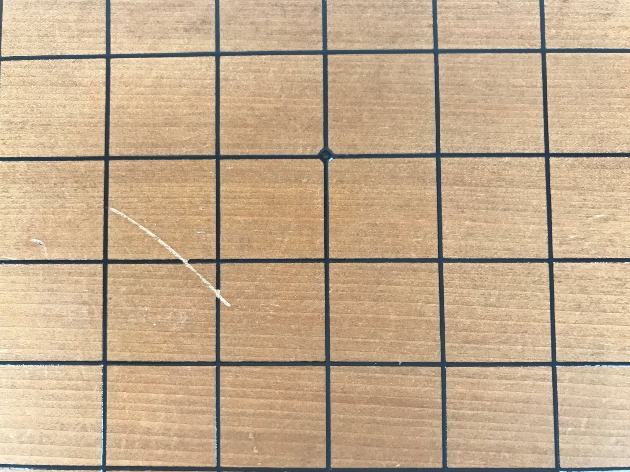 Japanese Wooden Go Board Vtg Igo Game Table Goban Leg Heso 19X19 Grid GB108