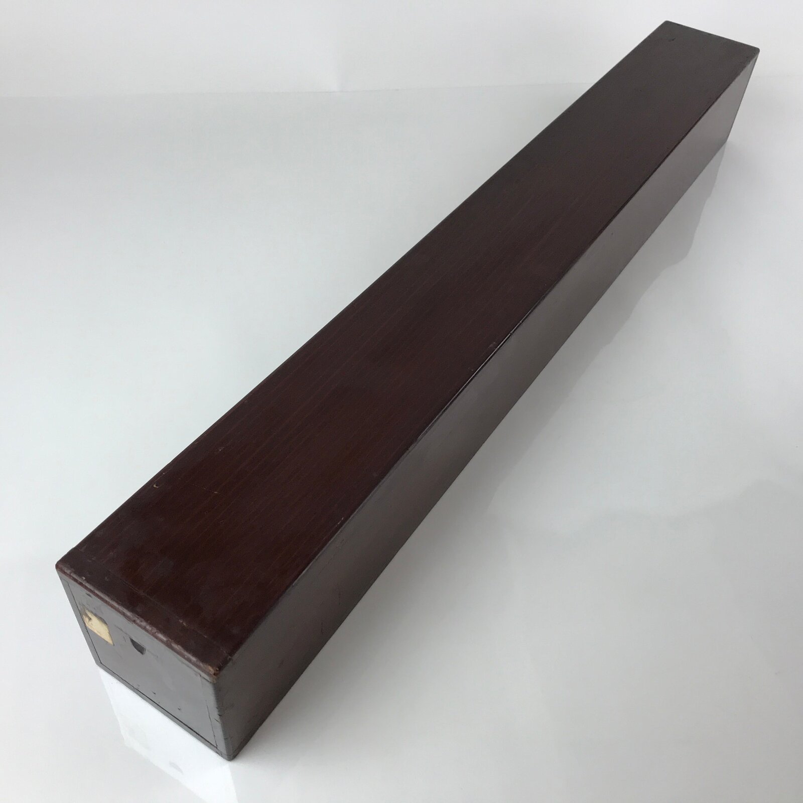 Japanese Wooden Hanging Scroll Box Cover Kakejiku Hako Inside 73x7.5x7.5cm SB290