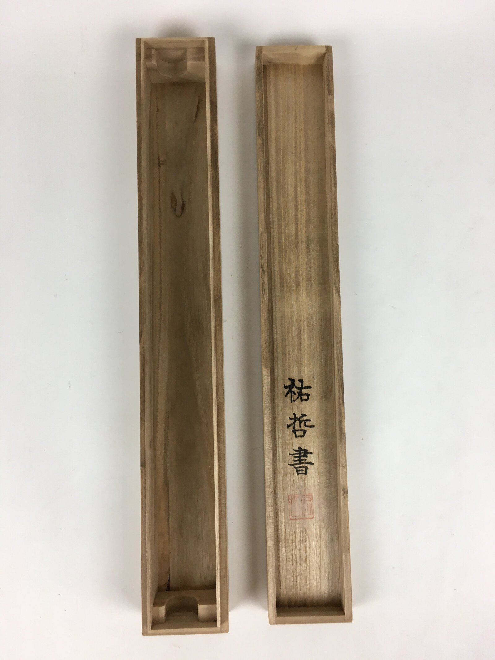 Japanese Wooden Hanging Scroll Box Kakejiku Hako Inside Length 54.6cm SB208