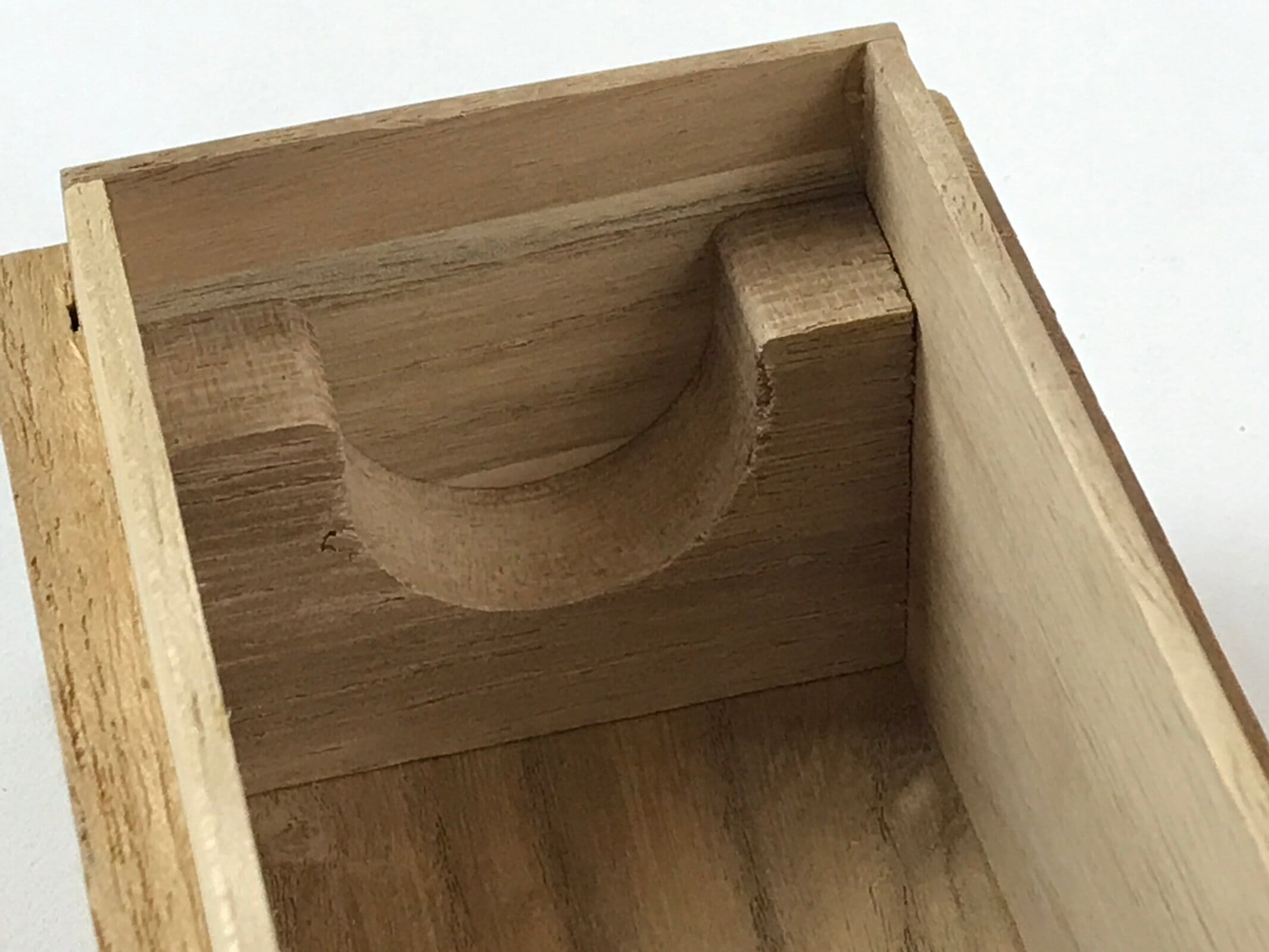 Japanese Wooden Hanging Scroll Box Vtg Kakejiku Hako Inside Length 35cm SB218