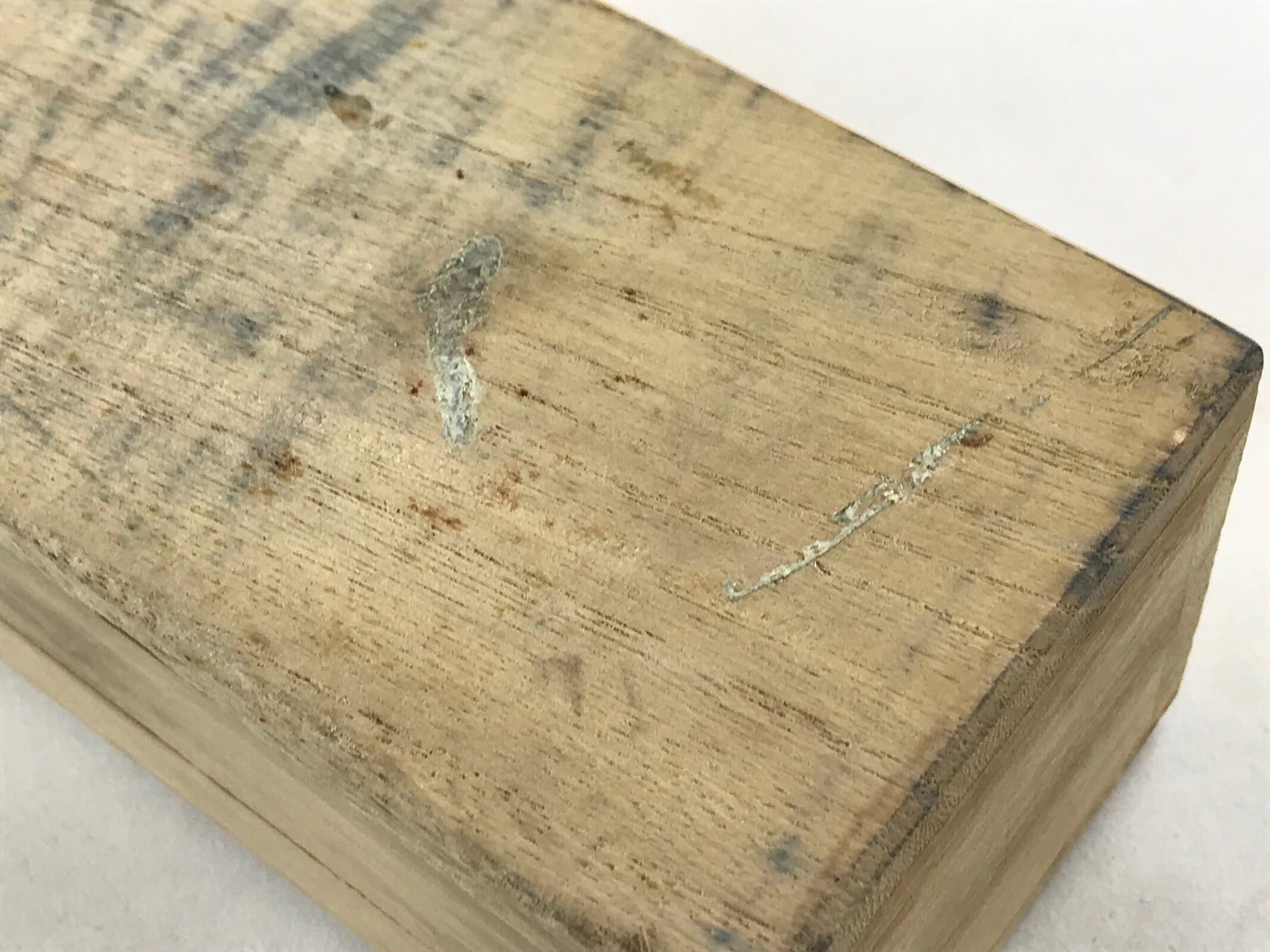 Japanese Wooden Hanging Scroll Box Vtg Kakejiku Hako Inside Length 59cm SB215