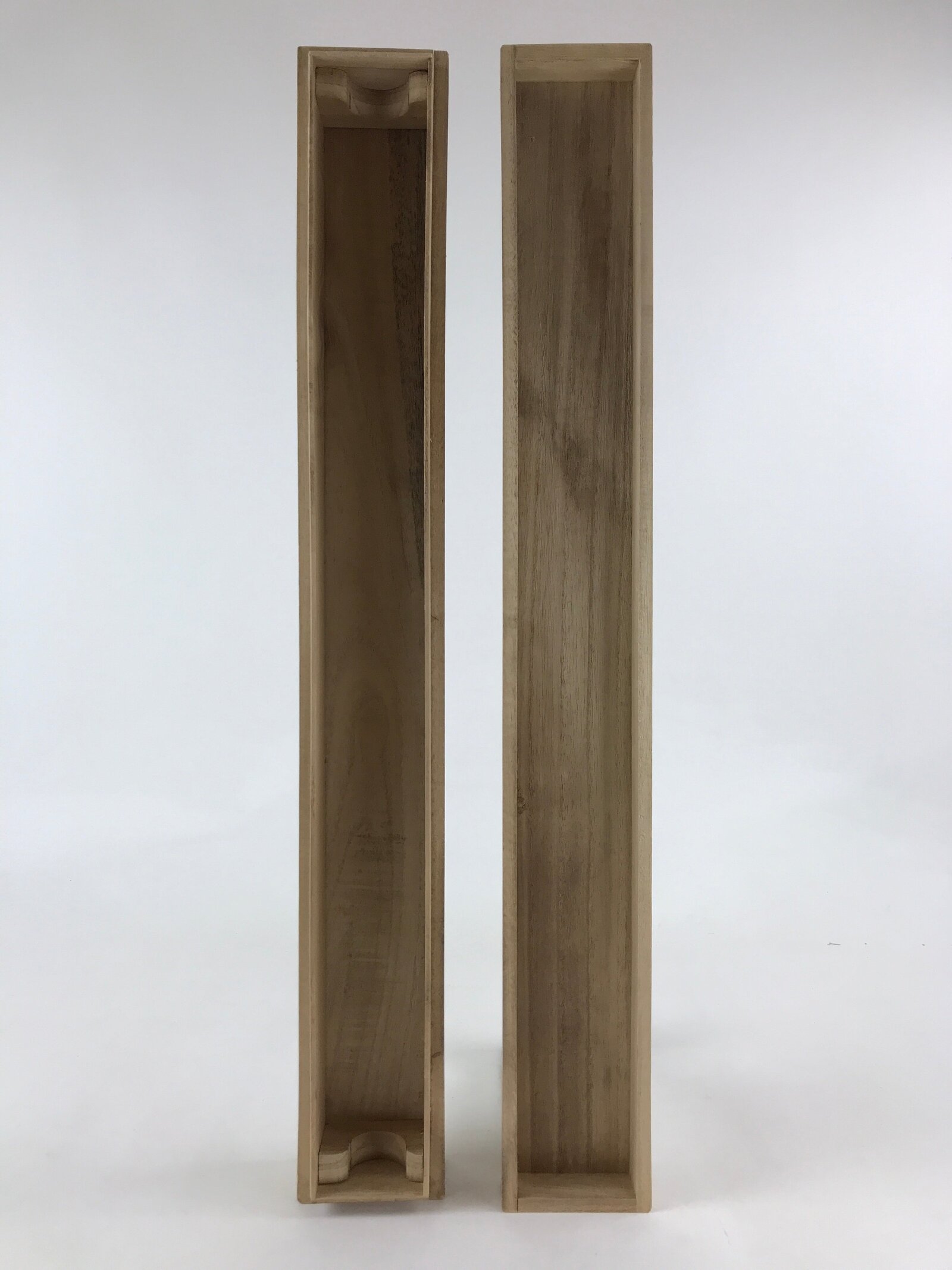 Japanese Wooden Hanging Scroll Box Vtg Kakejiku Hako Inside Length 59cm SB215