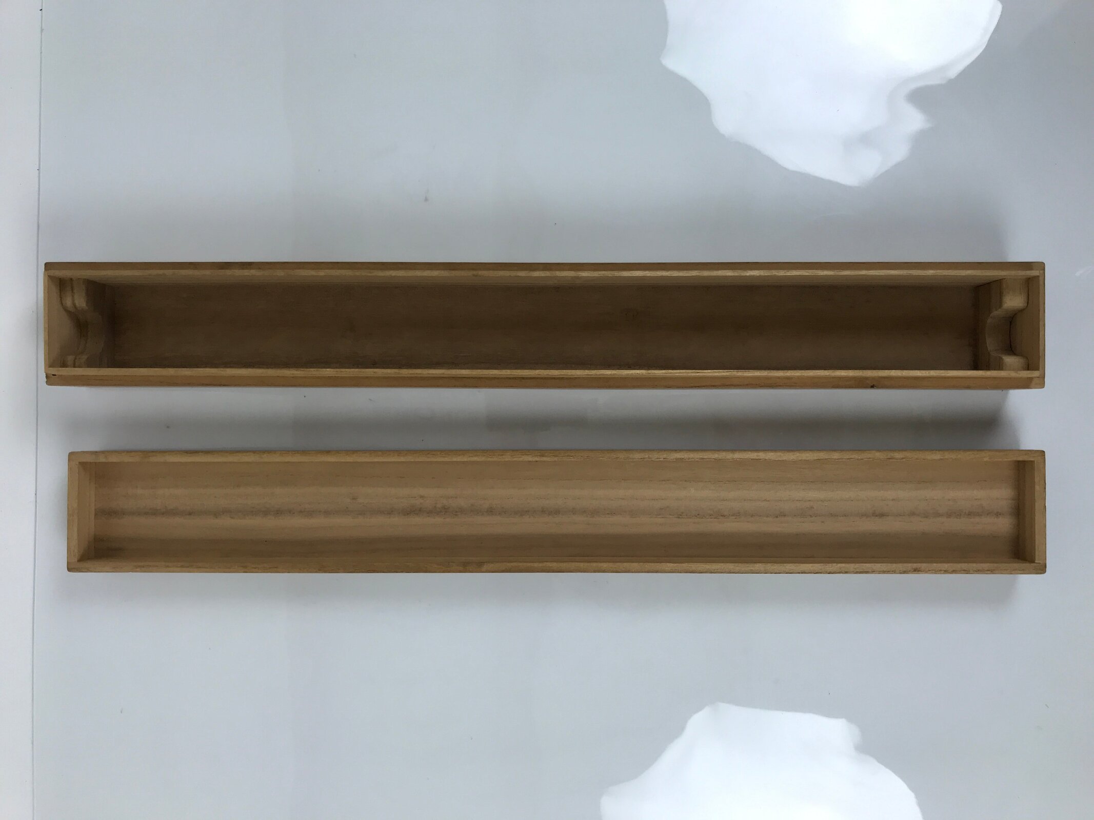 Japanese Wooden Hanging Scroll Box Vtg Kakejiku Hako Inside Length 60.5cm SB332