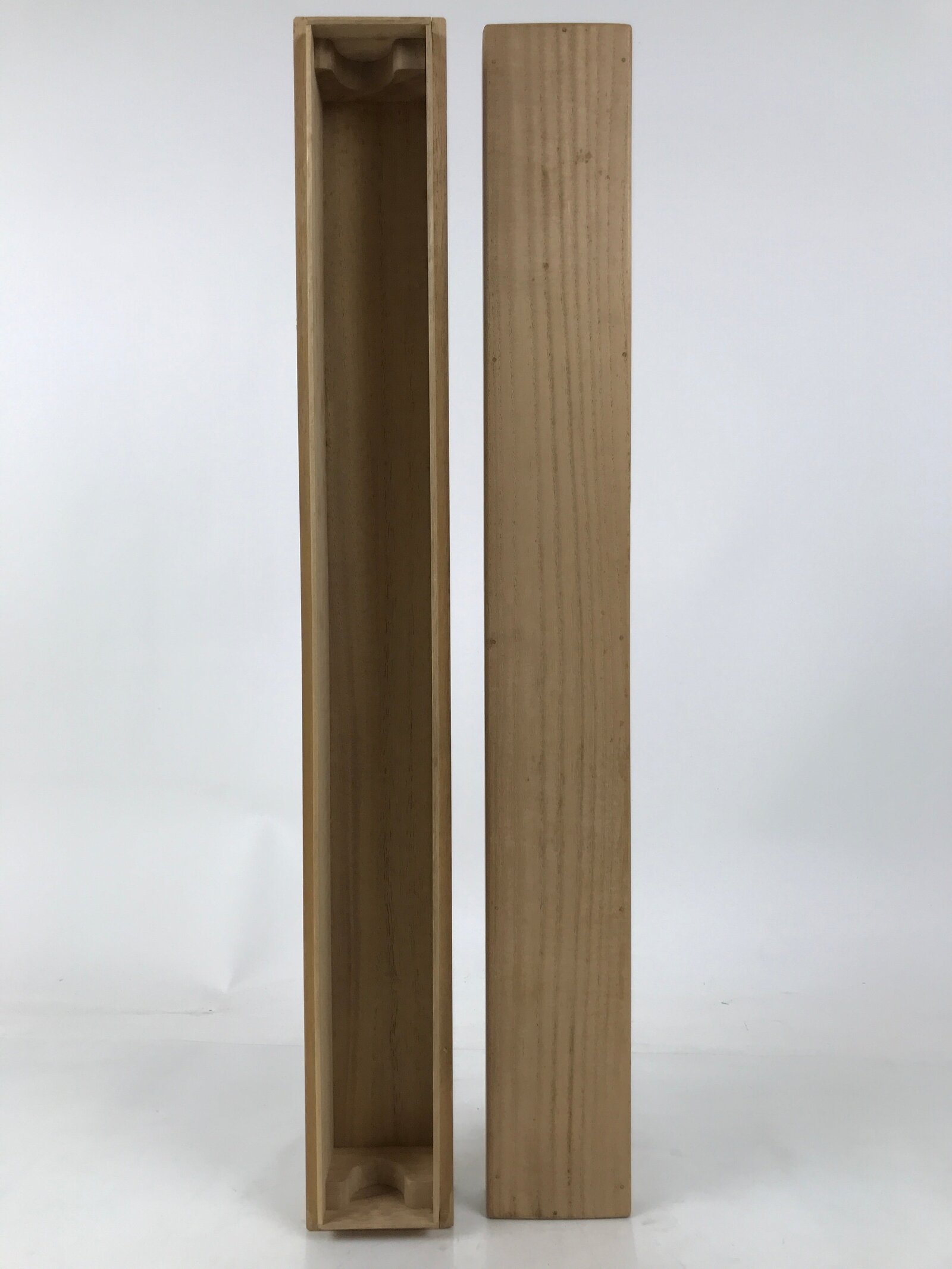 Japanese Wooden Hanging Scroll Box Vtg Kakejiku Hako Inside Length 62.3cm SB306