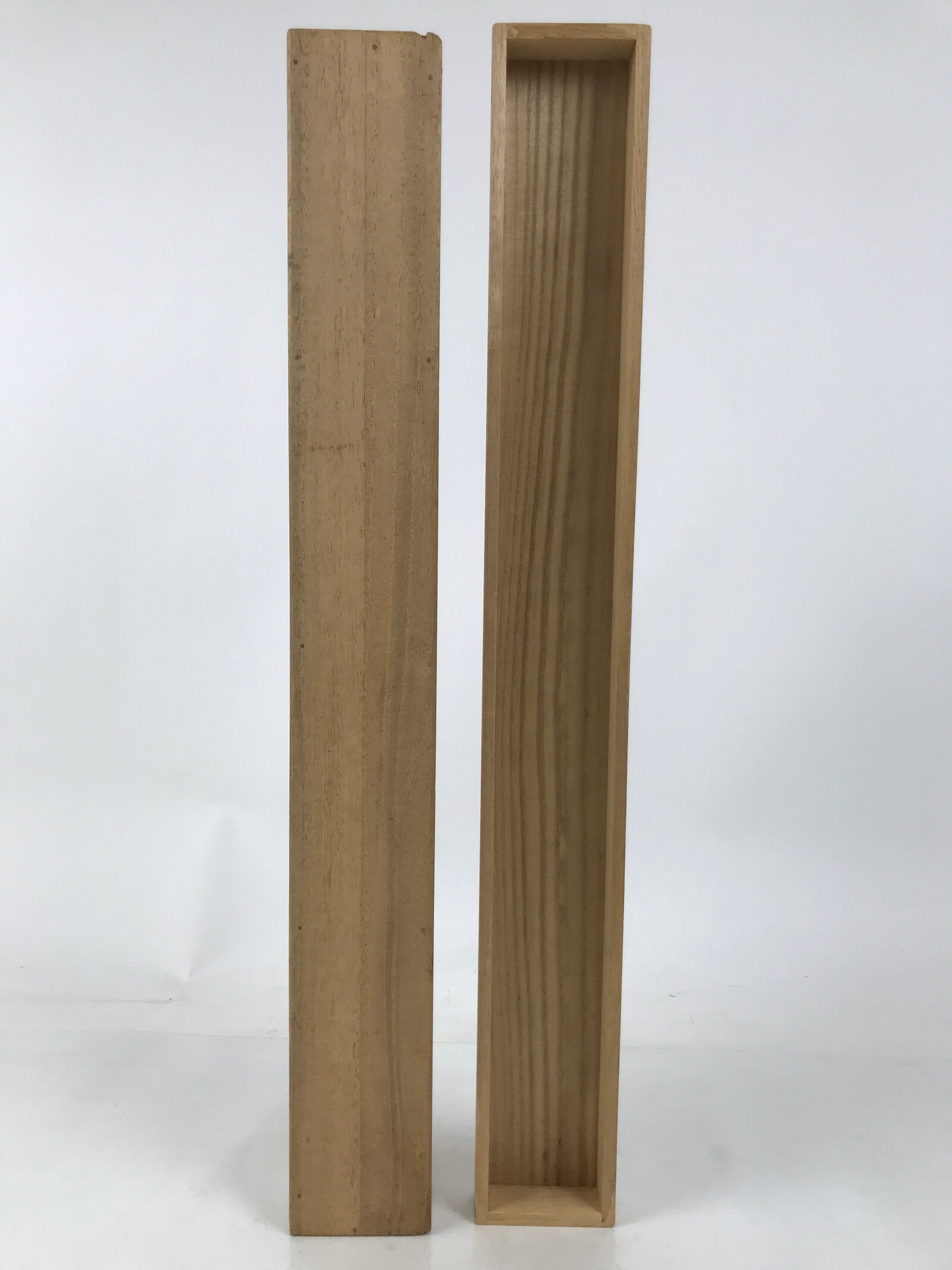 Japanese Wooden Hanging Scroll Box Vtg Kakejiku Hako Inside Length 62.3cm SB306