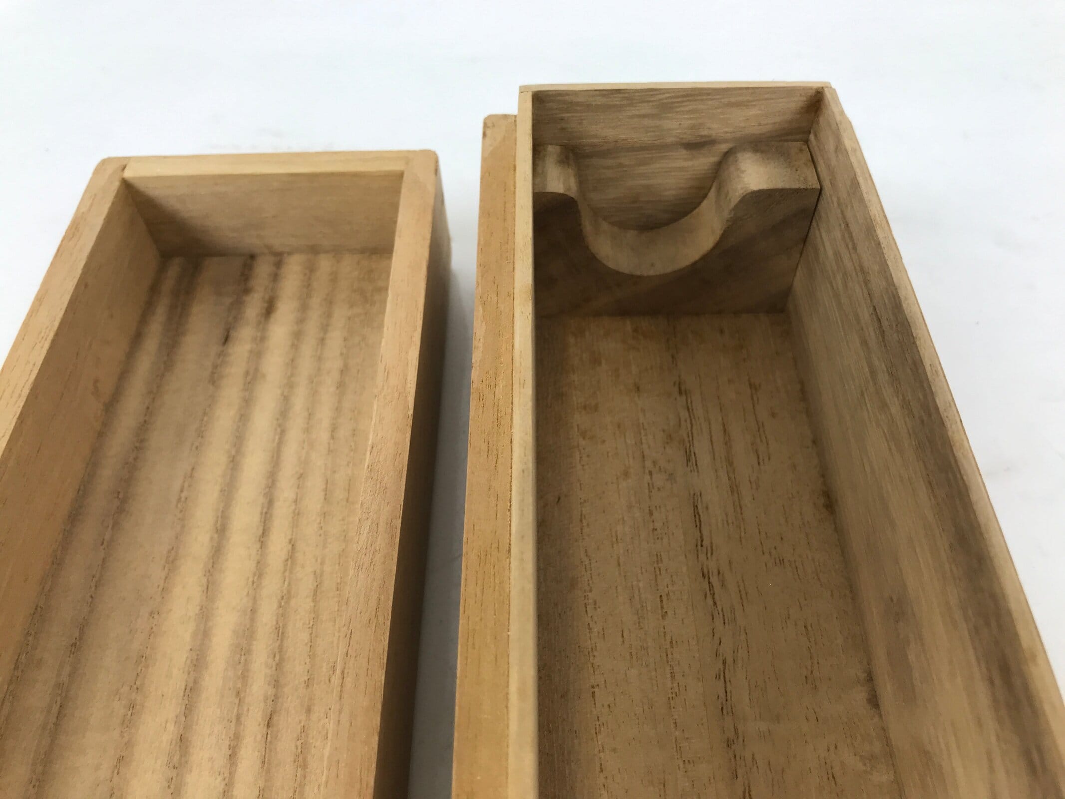 Japanese Wooden Hanging Scroll Box Vtg Kakejiku Hako Inside Length 62.3cm SB306