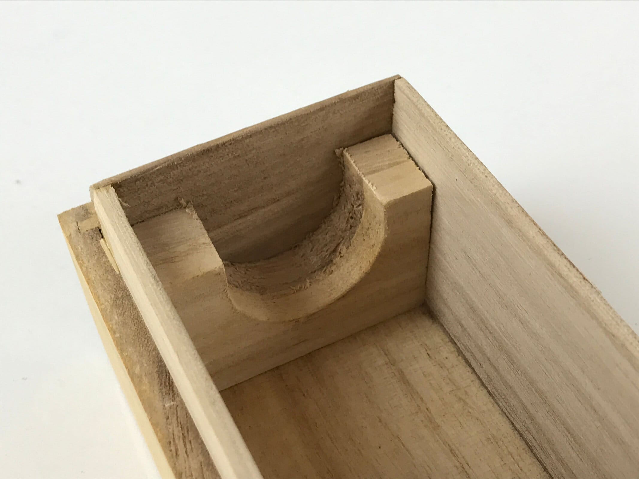 Japanese Wooden Hanging Scroll Box Vtg Kakejiku Hako Inside Length 65cm SB288