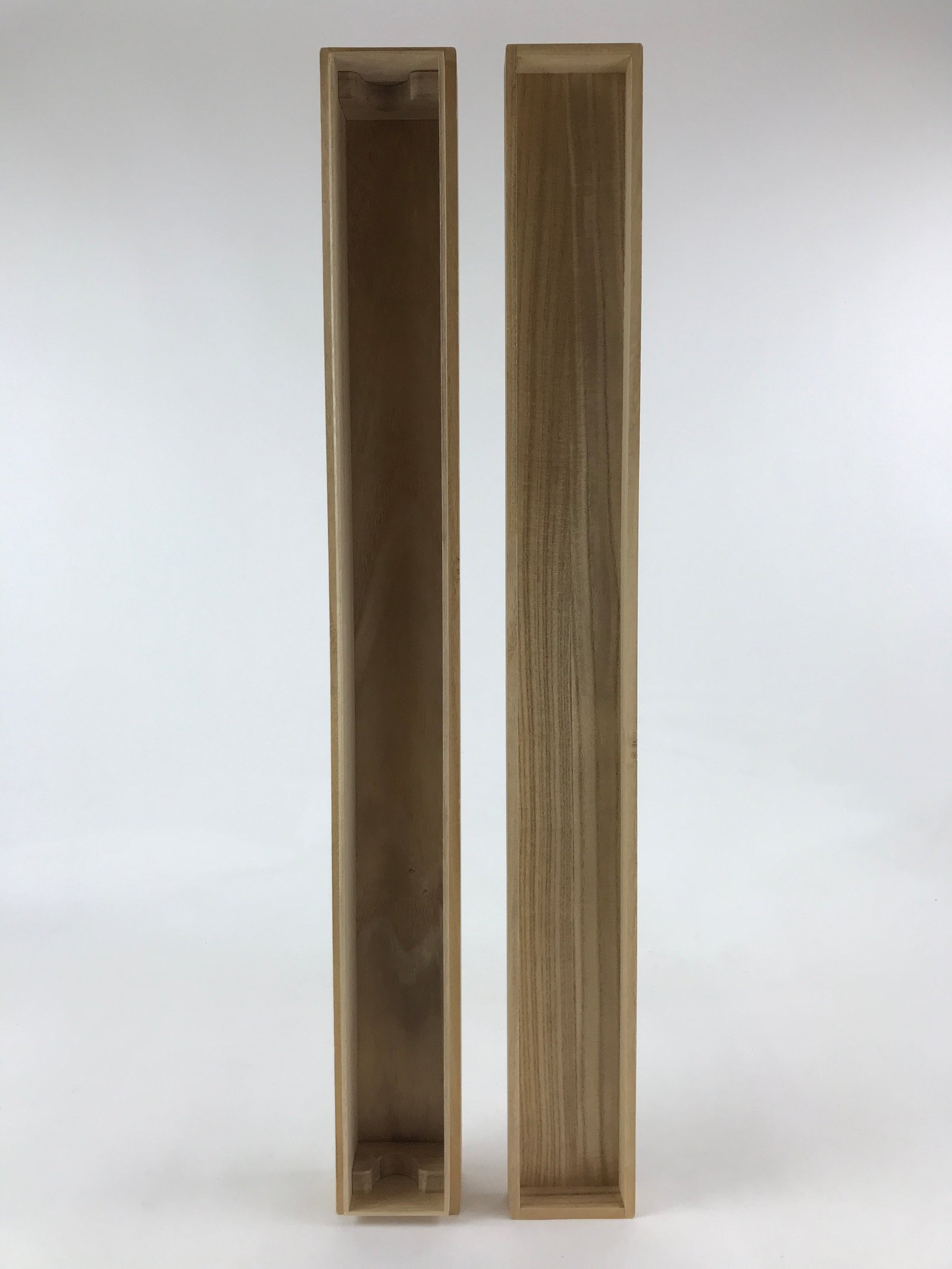 Japanese Wooden Hanging Scroll Box Vtg Kakejiku Hako Inside Length 69.5cm SB213