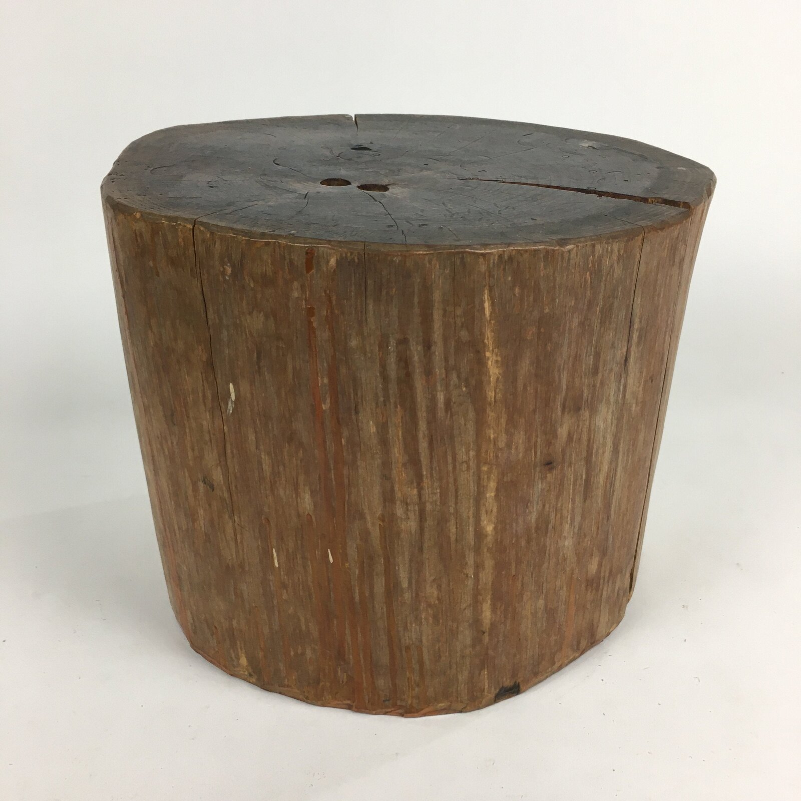 Japanese Wooden Ikebana Display Stand Natural Tree Log Brown Kadai BD698