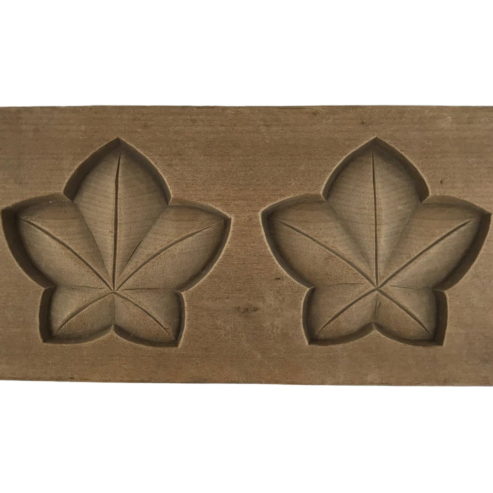 Japanese Wooden Kashigata Cake Mold Vtg Sweet Wagashi Balloon Flower Kikyo Kg764