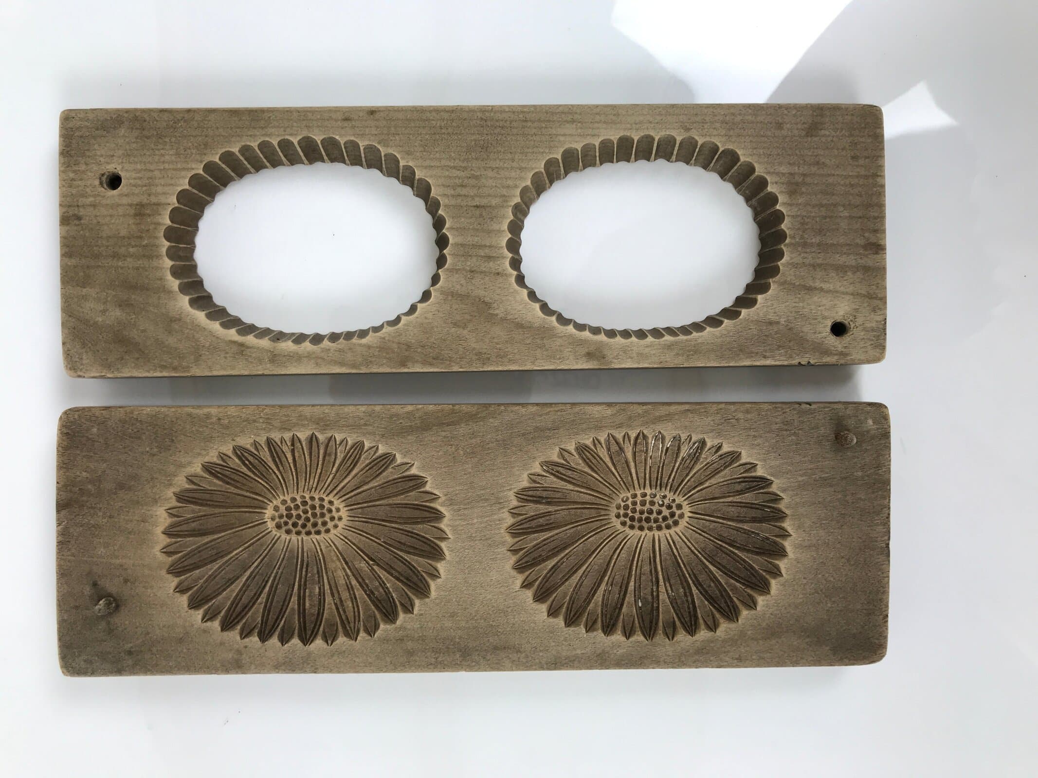 Japanese Wooden Kashigata Cake Mold Vtg Sweet Wagashi Chrysanthemum Kiku Kg734