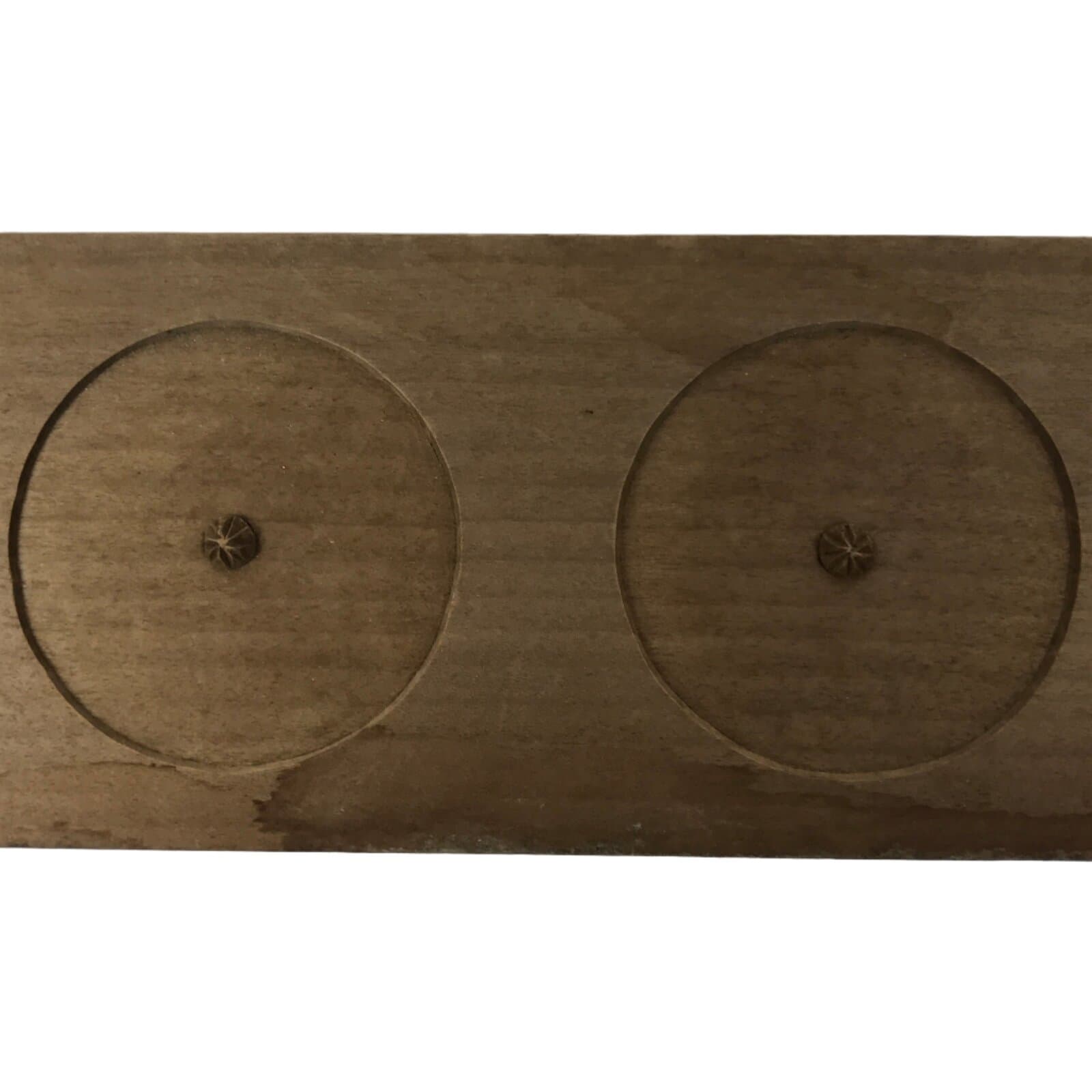 Japanese Wooden Kashigata Cake Mold Vtg Sweet Wagashi Cut Mikan Orange Kg747