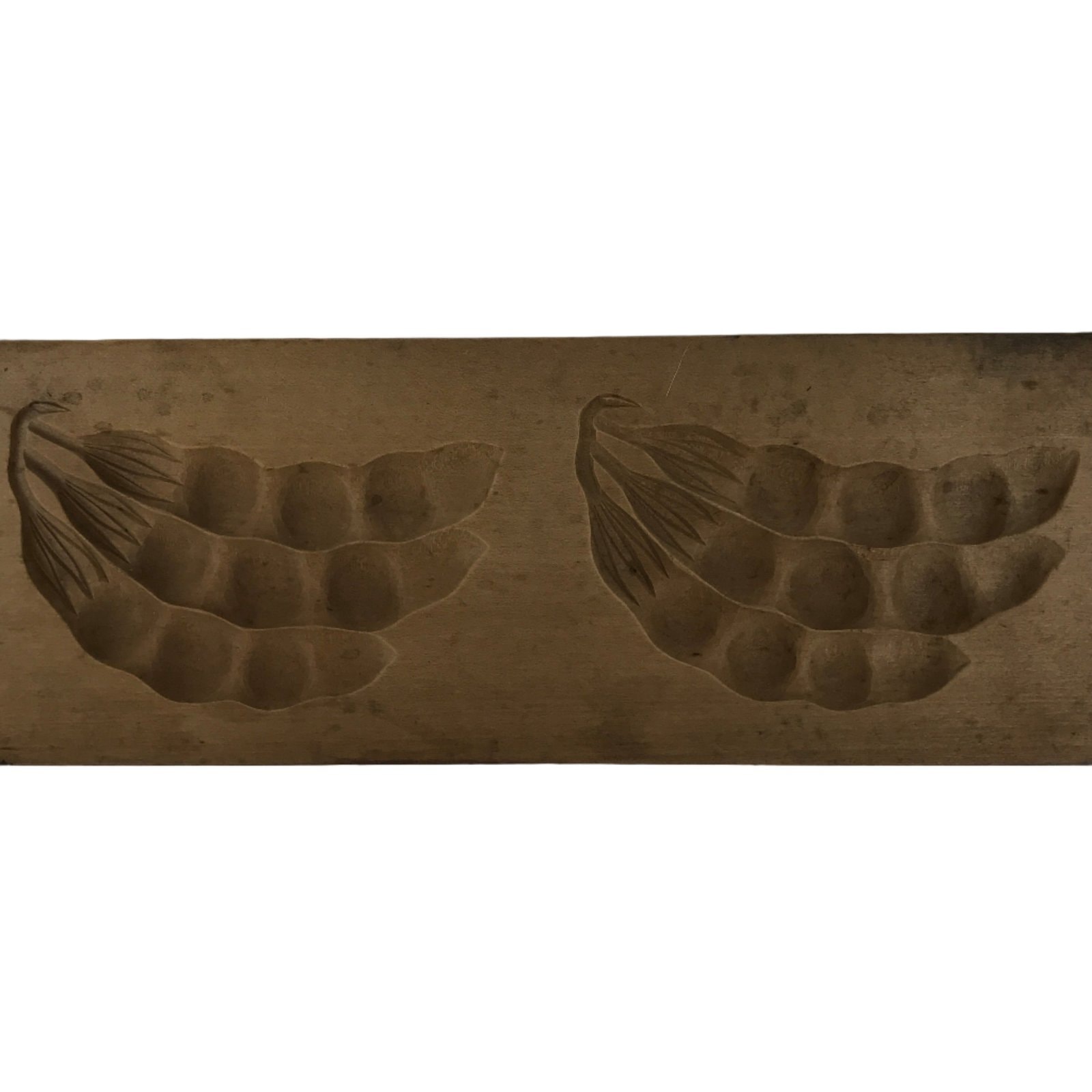 Japanese Wooden Kashigata Cake Mold Vtg Sweet Wagashi Endou Mame Peas Kg741