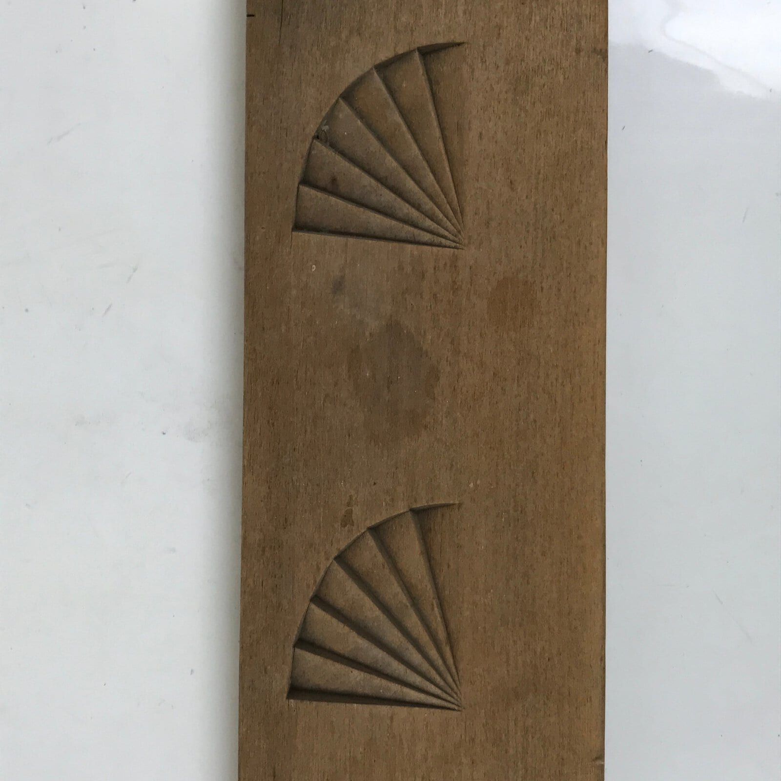 Japanese Wooden Kashigata Cake Mold Vtg Sweet Wagashi Fish Cake Kamaboko Kg664