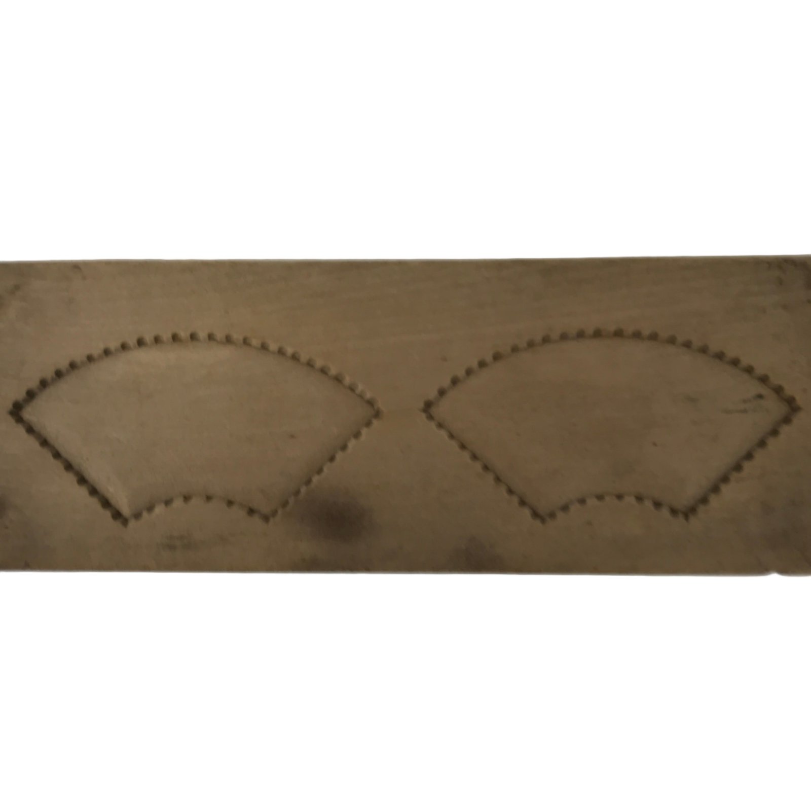 Japanese Wooden Kashigata Cake Mold Vtg Sweet Wagashi Folding Fan Sensu Kg735