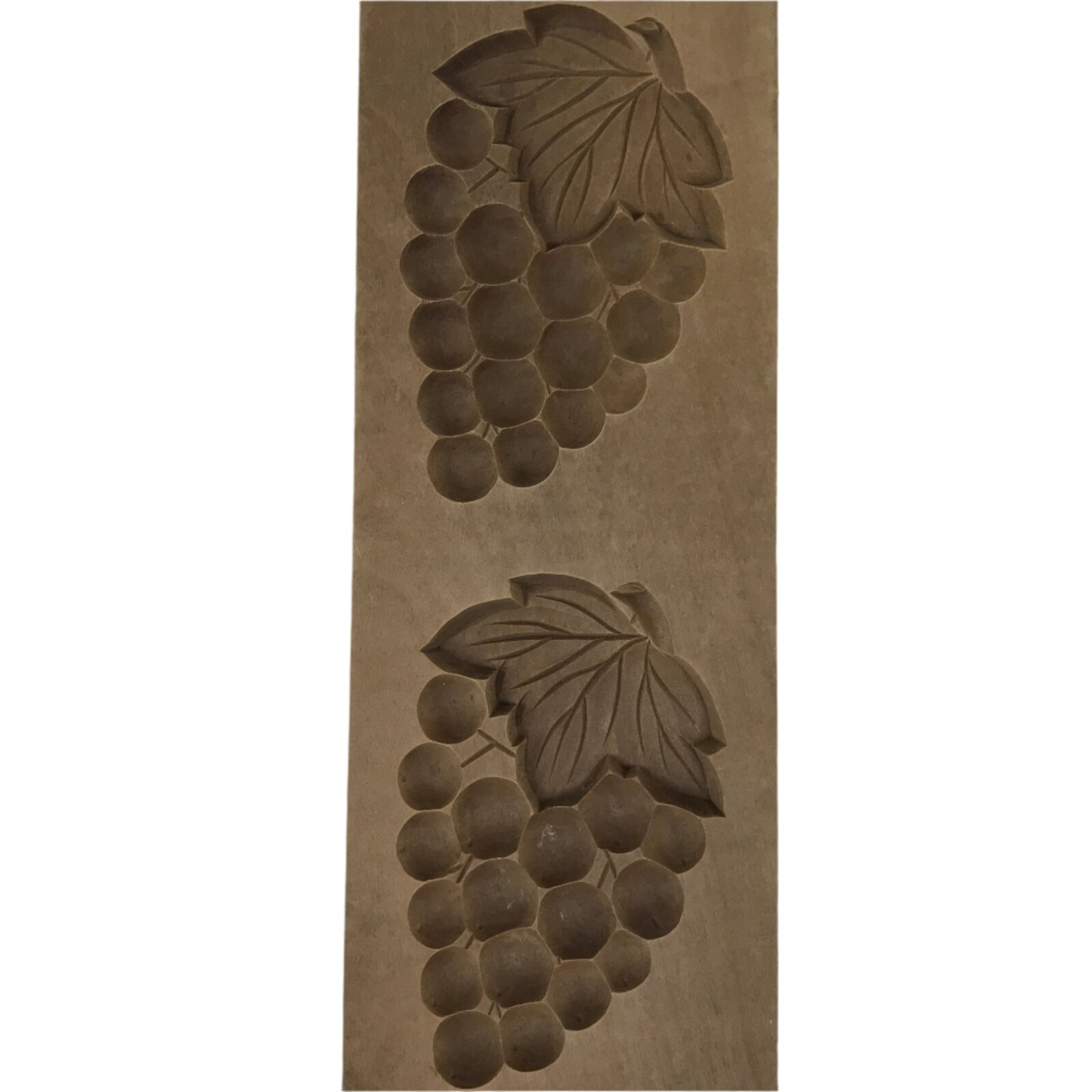 Japanese Wooden Kashigata Cake Mold Vtg Sweet Wagashi Grapes Budou Fruit Kg706