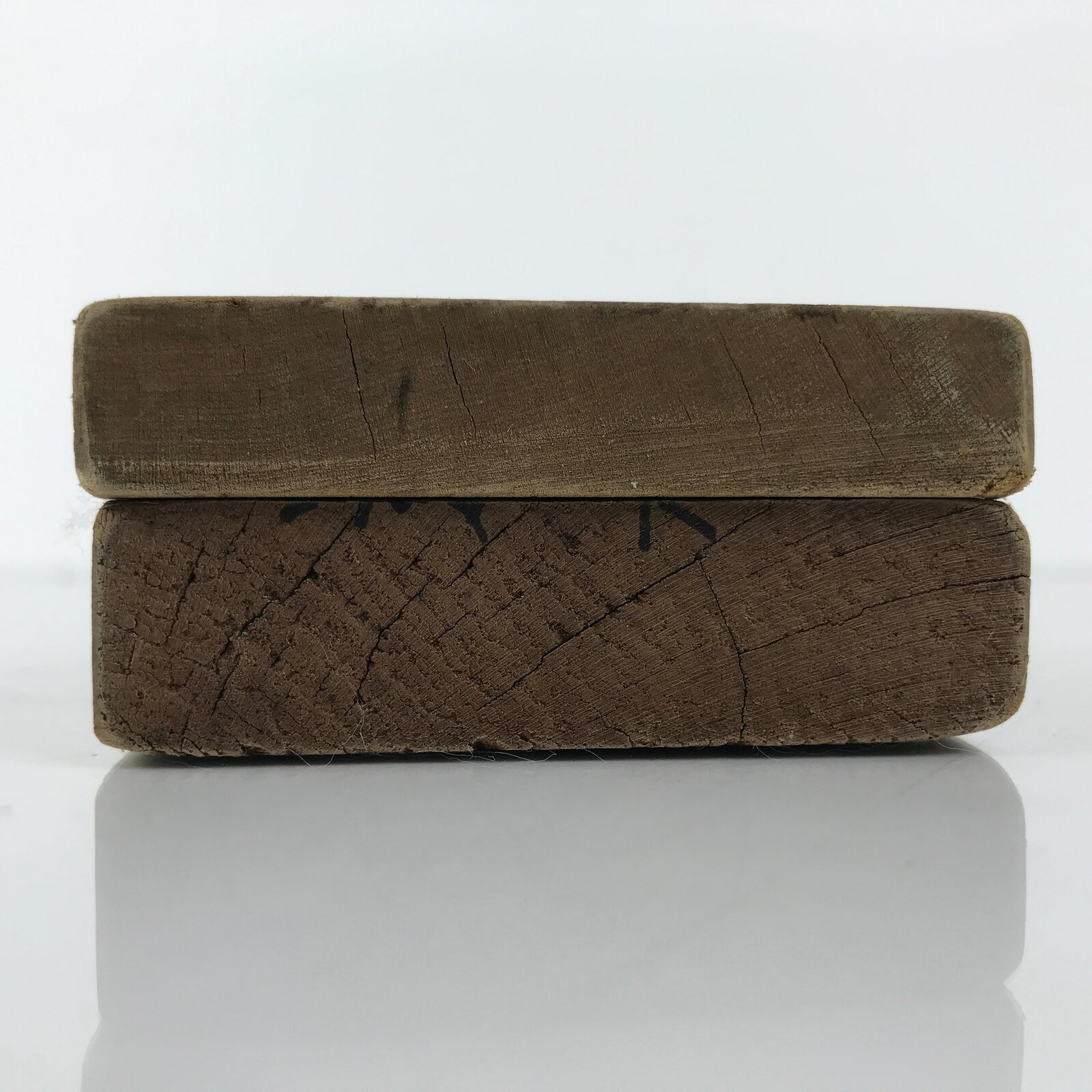 Japanese Wooden Kashigata Cake Mold Vtg Sweet Wagashi Lotus Root Renkon Kg776