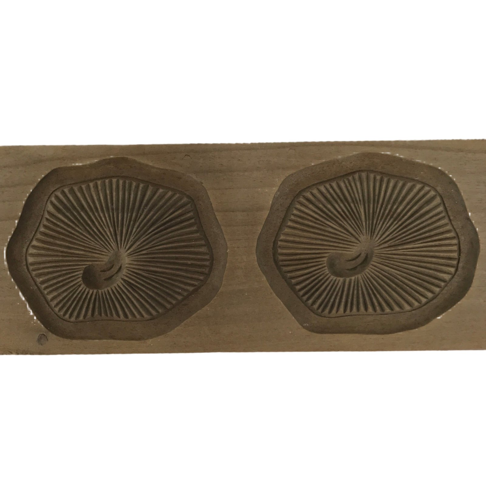 Japanese Wooden Kashigata Cake Mold Vtg Sweet Wagashi Shiitake Mushroom Kg668