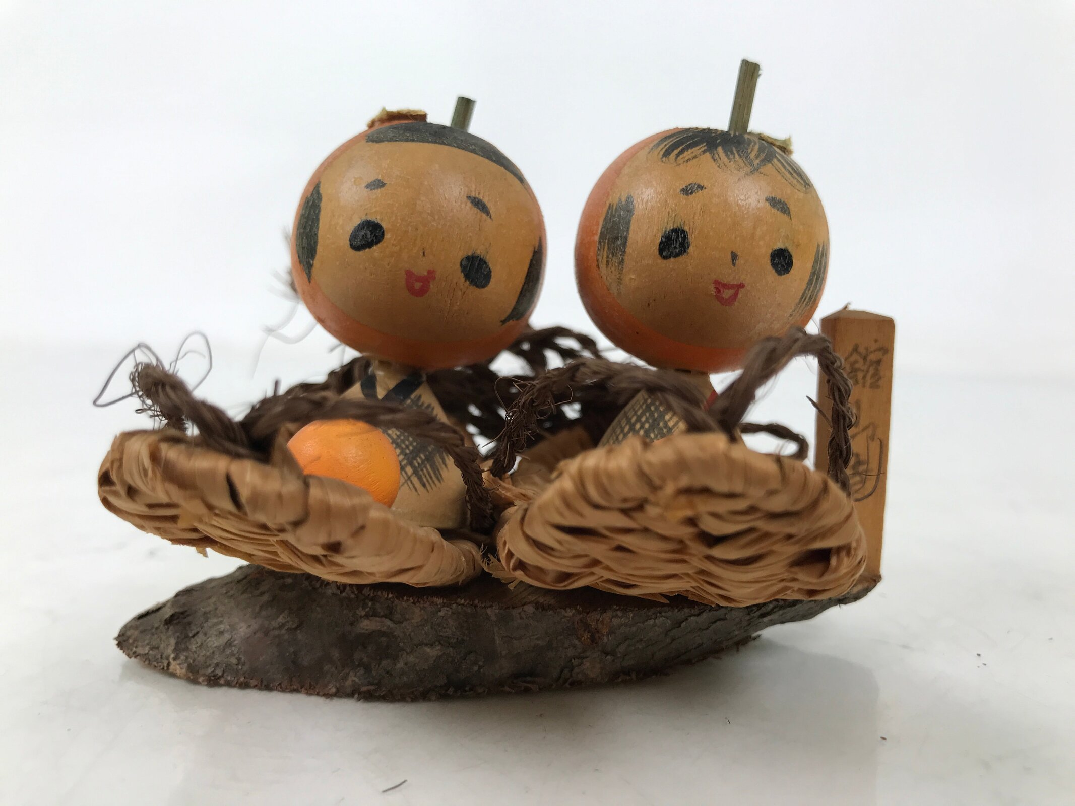 Japanese Wooden Kokeshi Doll Figurine Vtg Traditional Craft Folk Art Toy KF744