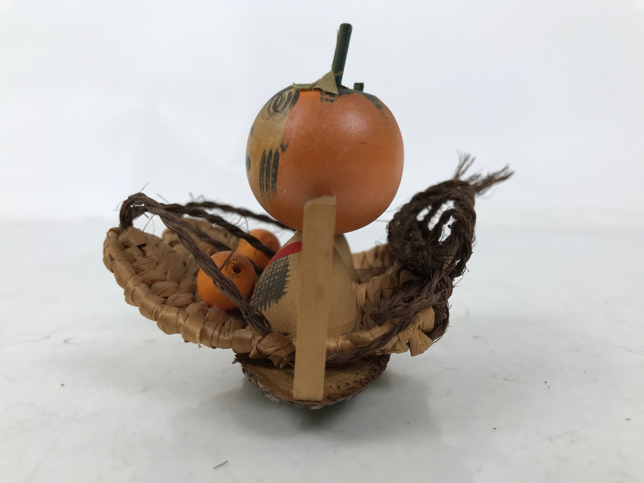 Japanese Wooden Kokeshi Doll Figurine Vtg Traditional Craft Folk Art Toy KF744