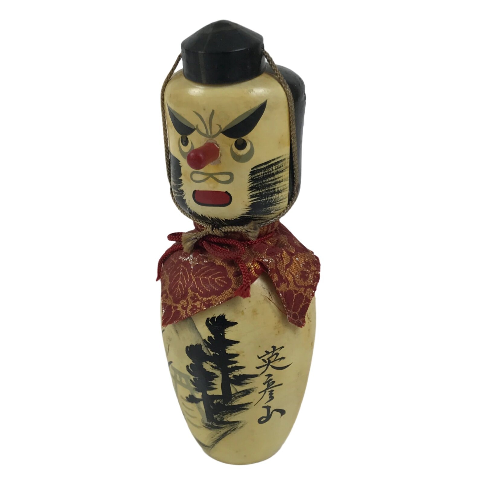 Japanese Wooden Kokeshi Doll Tengu Figurine Traditional Craft Folk Art Toy KF742