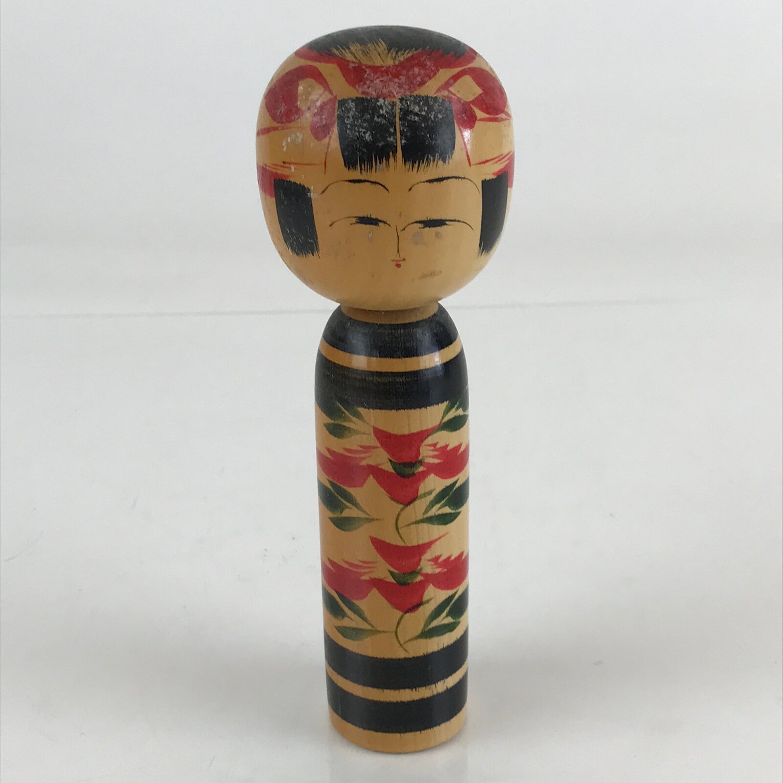 Japanese Wooden Kokeshi Doll Vtg Figurine Traditional Craft Toy KF608