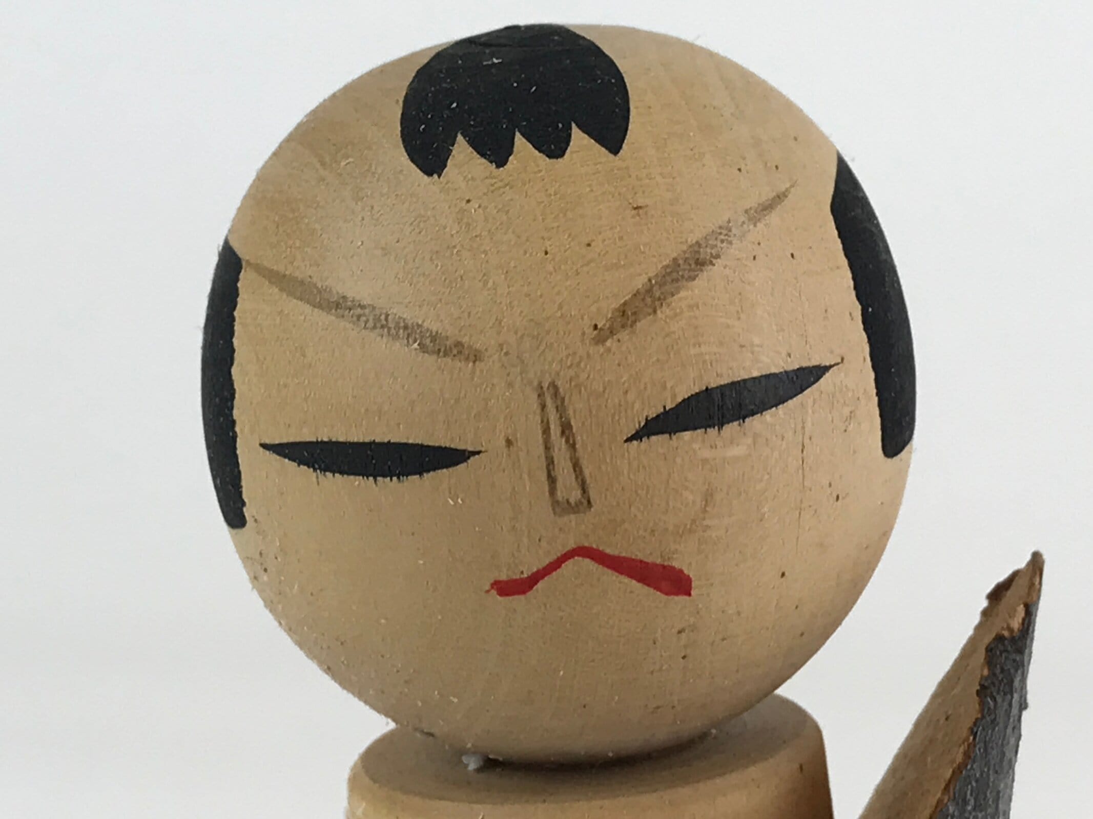 Japanese Wooden Kokeshi Doll Vtg Figurine Traditional Craft Toy KF615