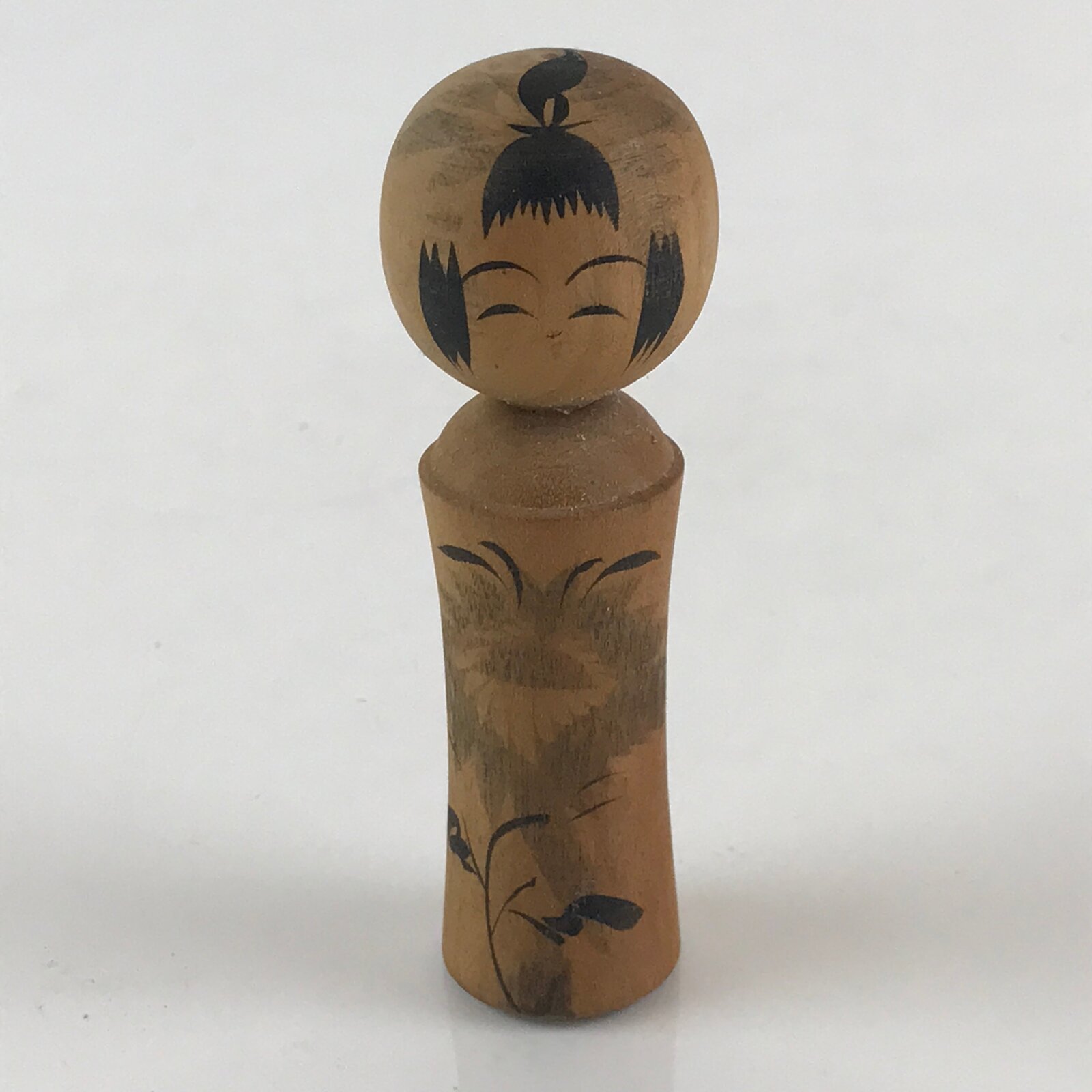 Japanese Wooden Kokeshi Doll Vtg Figurine Traditional Craft Toy KF628