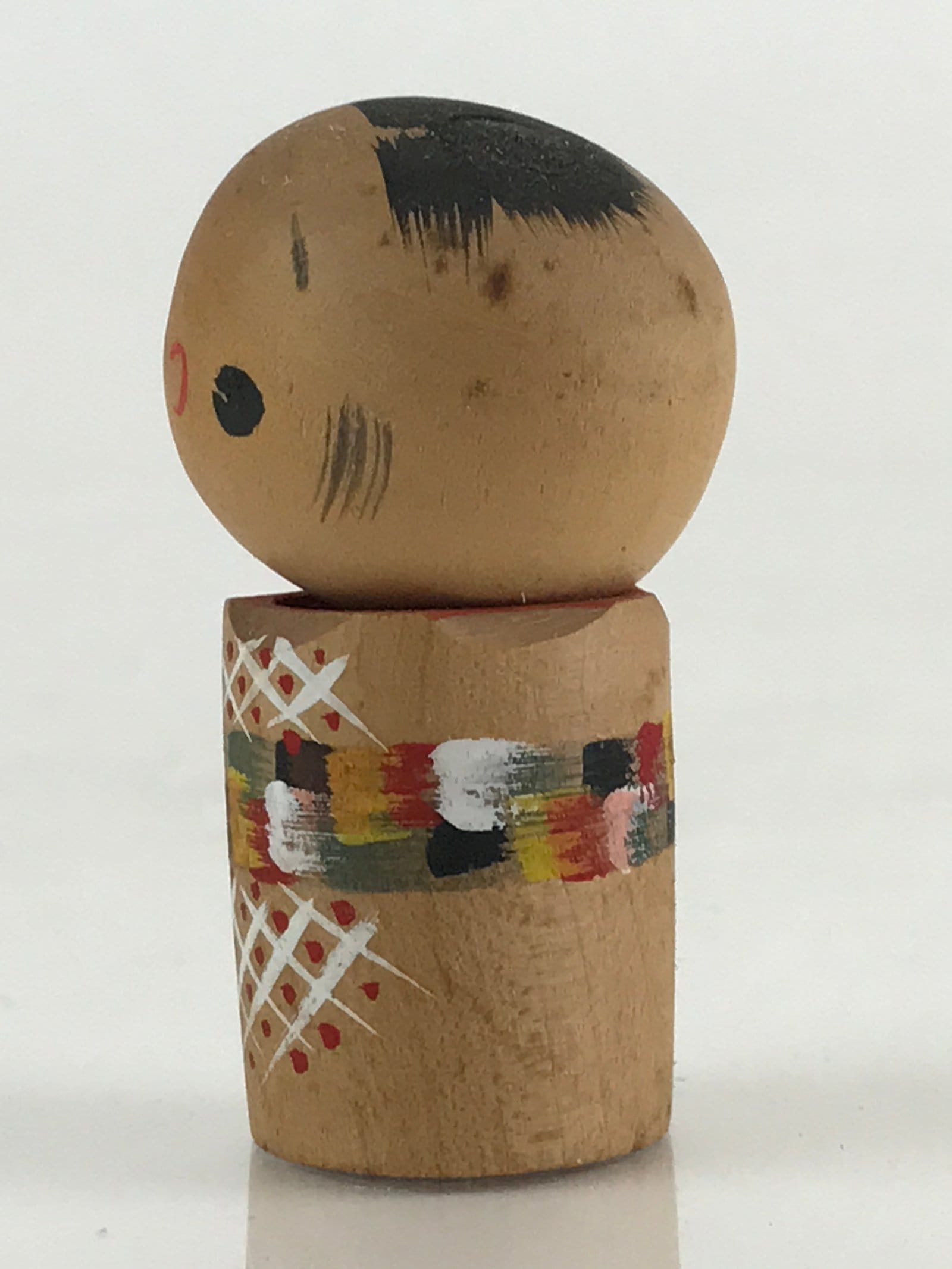 Japanese Wooden Kokeshi Doll Vtg Figurine Traditional Craft Toy KF629
