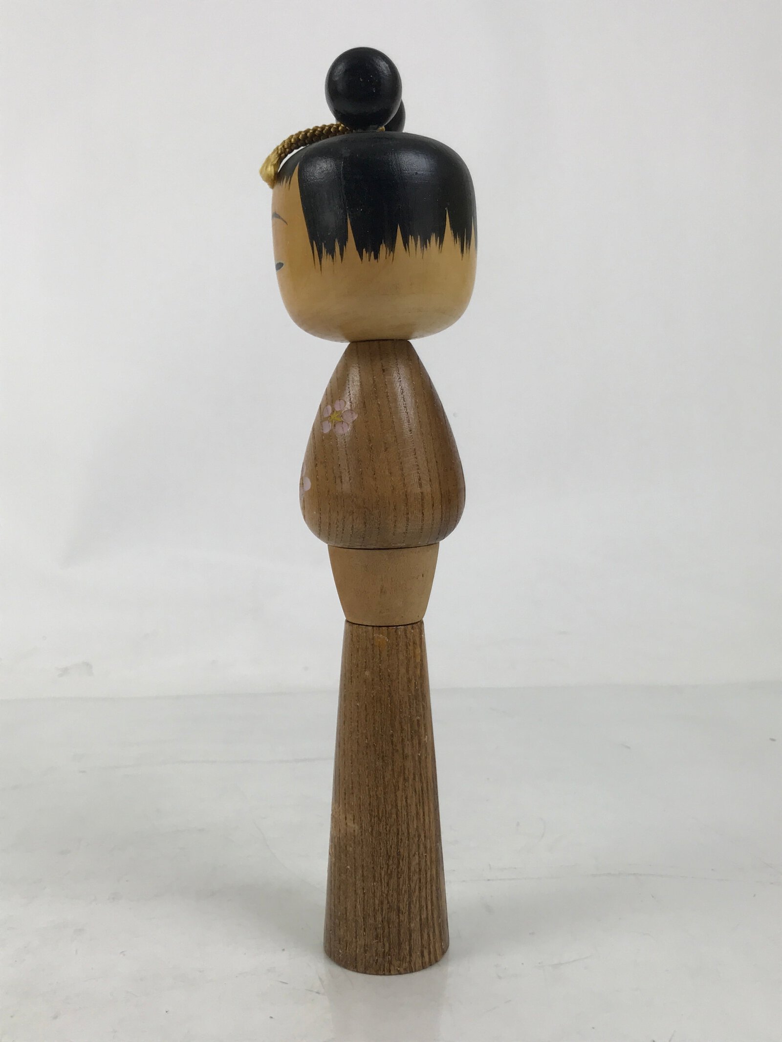 Japanese Wooden Kokeshi Doll Vtg Shochikubai Plum Blossom Pine Bamboo KF736