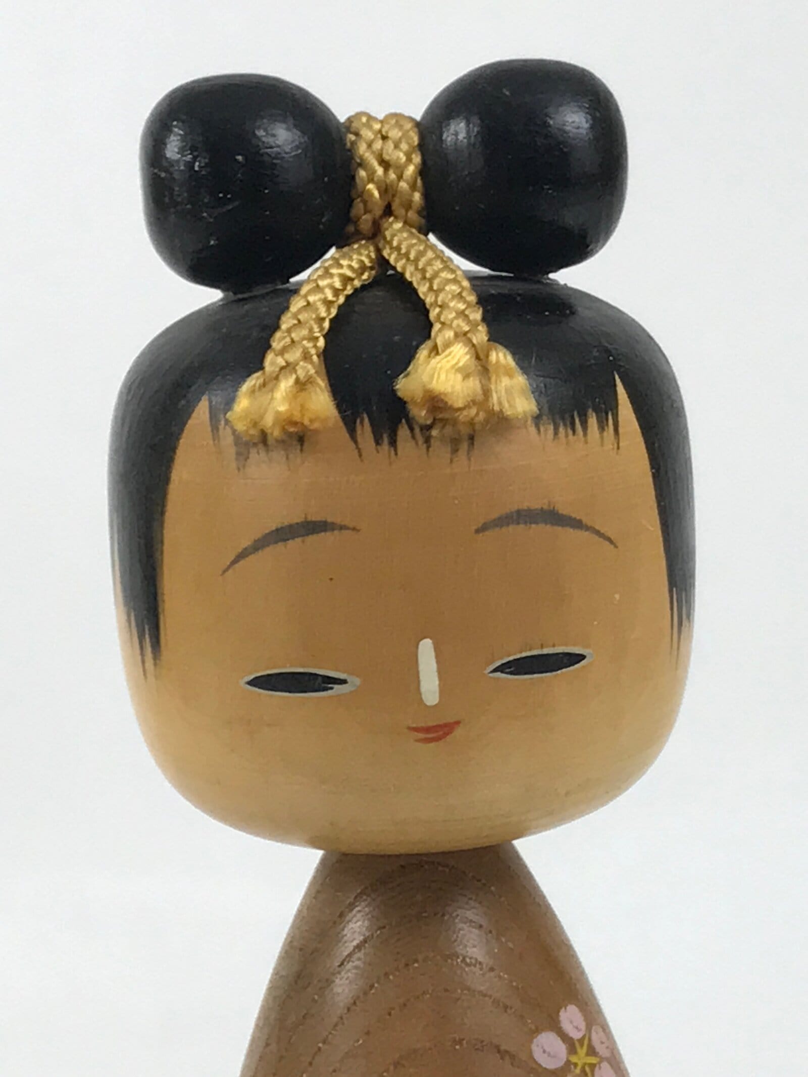 Japanese Wooden Kokeshi Doll Vtg Shochikubai Plum Blossom Pine Bamboo KF736