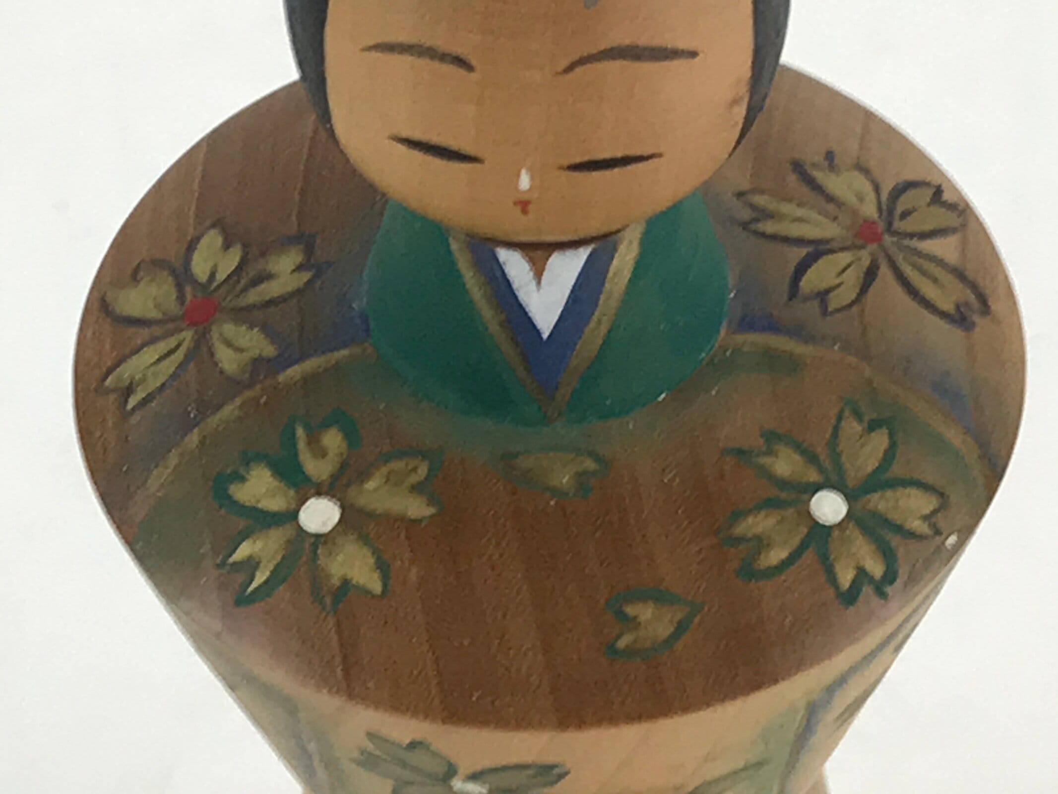Japanese Wooden Kokeshi Hina Doll Vtg Figurine Traditional Craft Toy KF611