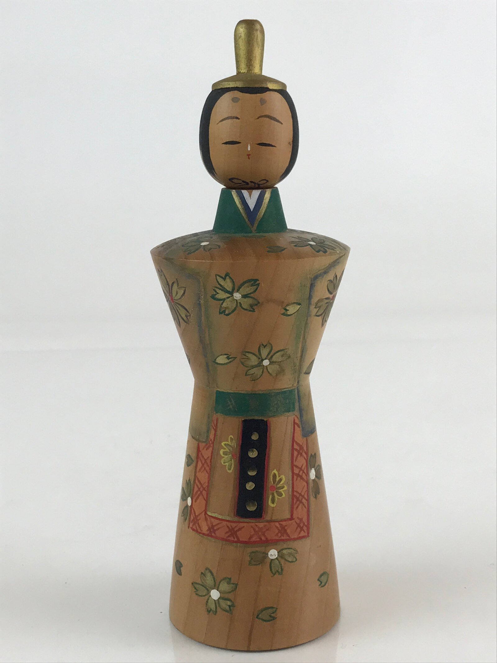 Japanese Wooden Kokeshi Hina Doll Vtg Figurine Traditional Craft Toy KF611